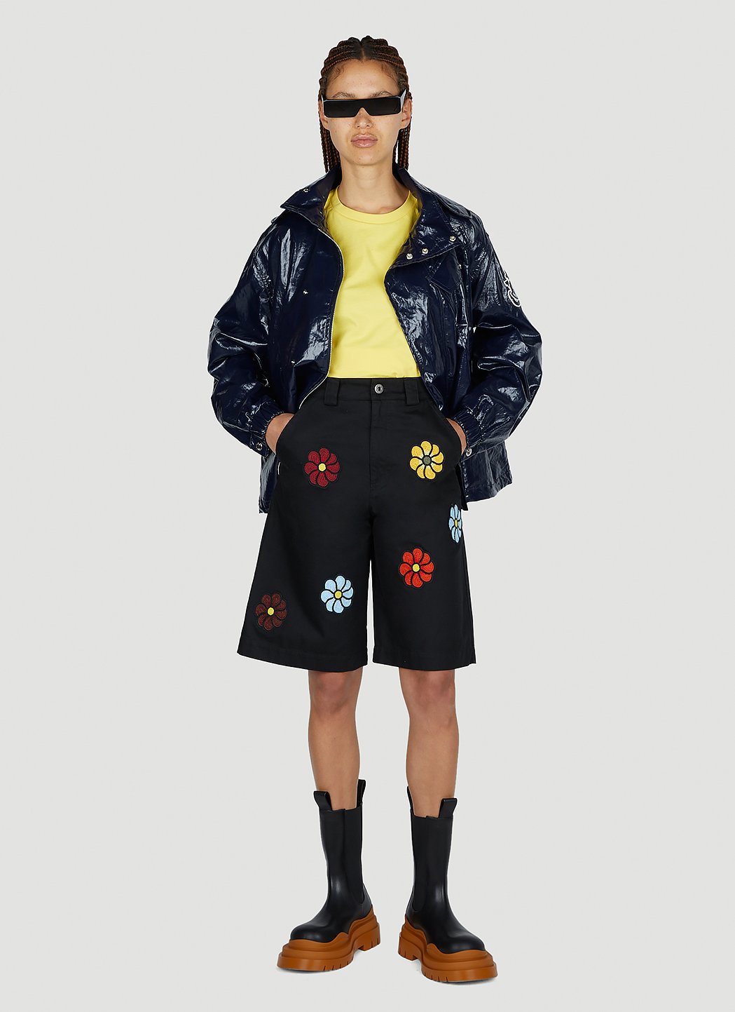 1 Moncler Jw Anderson Women Floral Bermuda Shorts by Luosophy