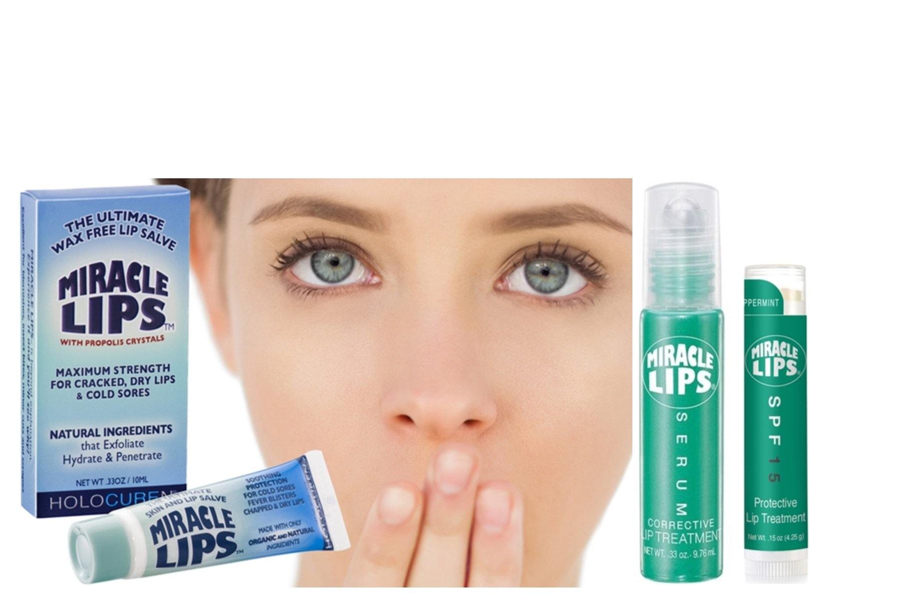 Holocuren Miracle Lips 3-Pack – Salve, Serum & SPF 15 Protect by HOLOCUREN - Official Website