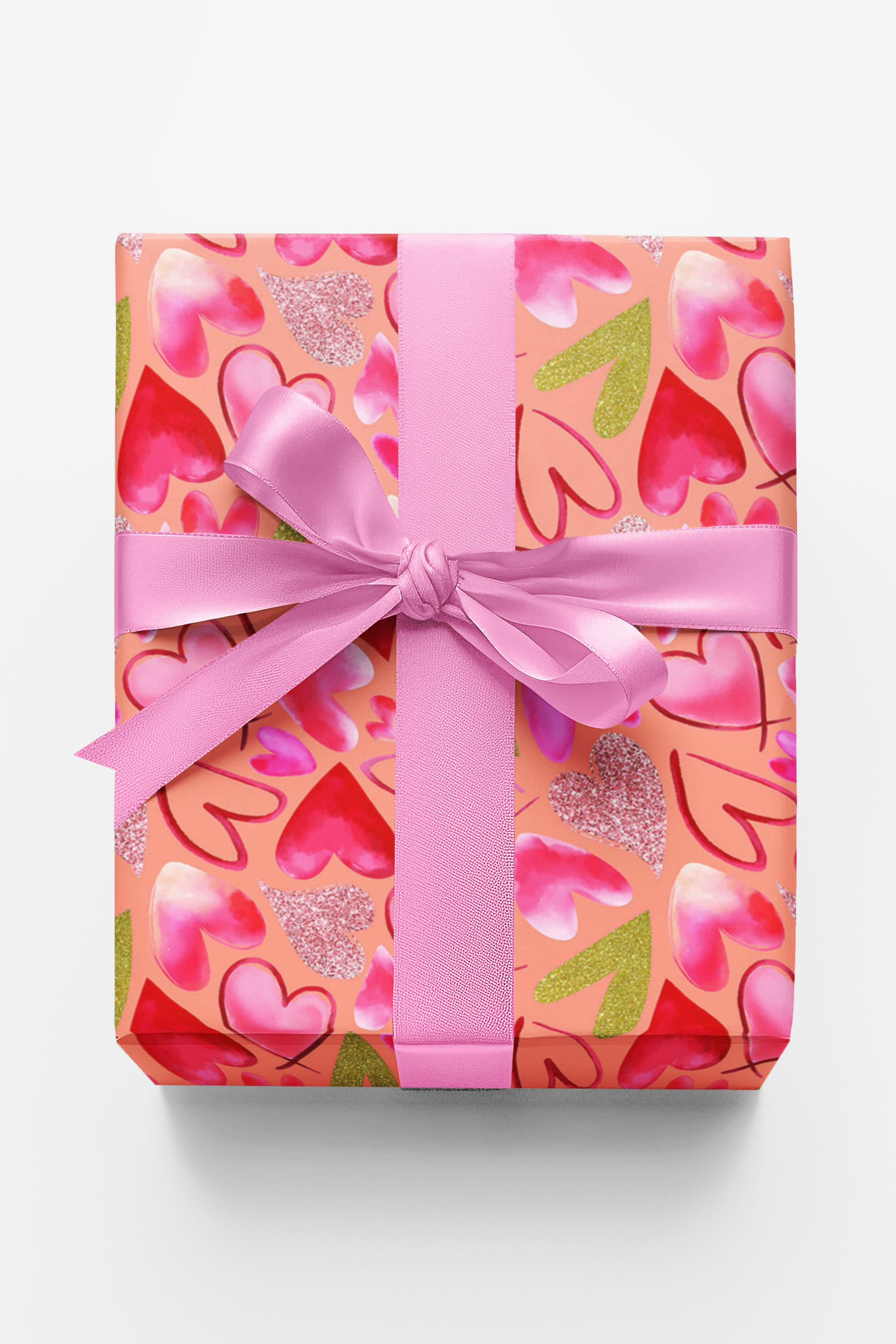 Mixed Hearts Light Salmon