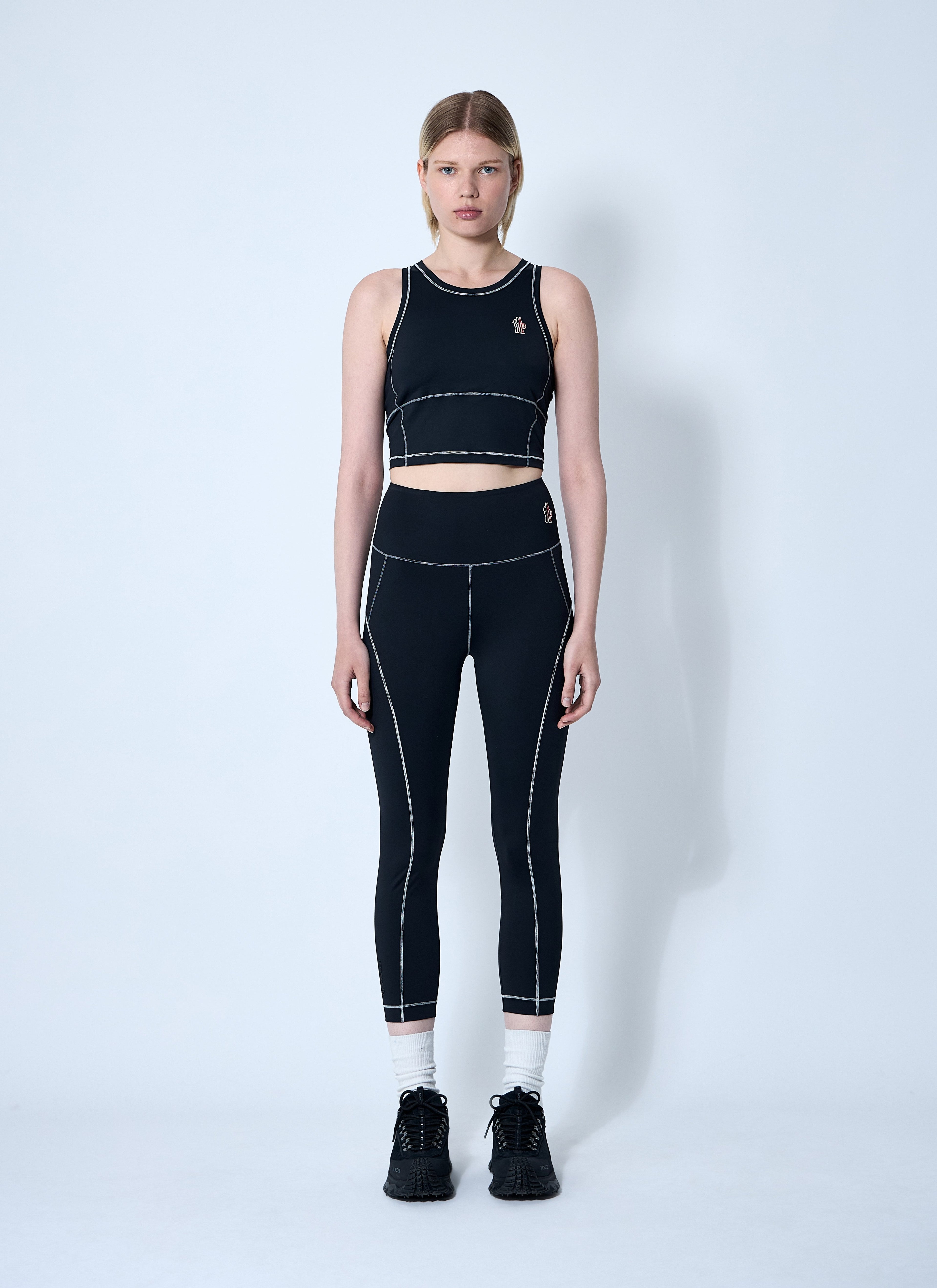 Moncler Grenoble Women Logo Patch Leggings by Luosophy