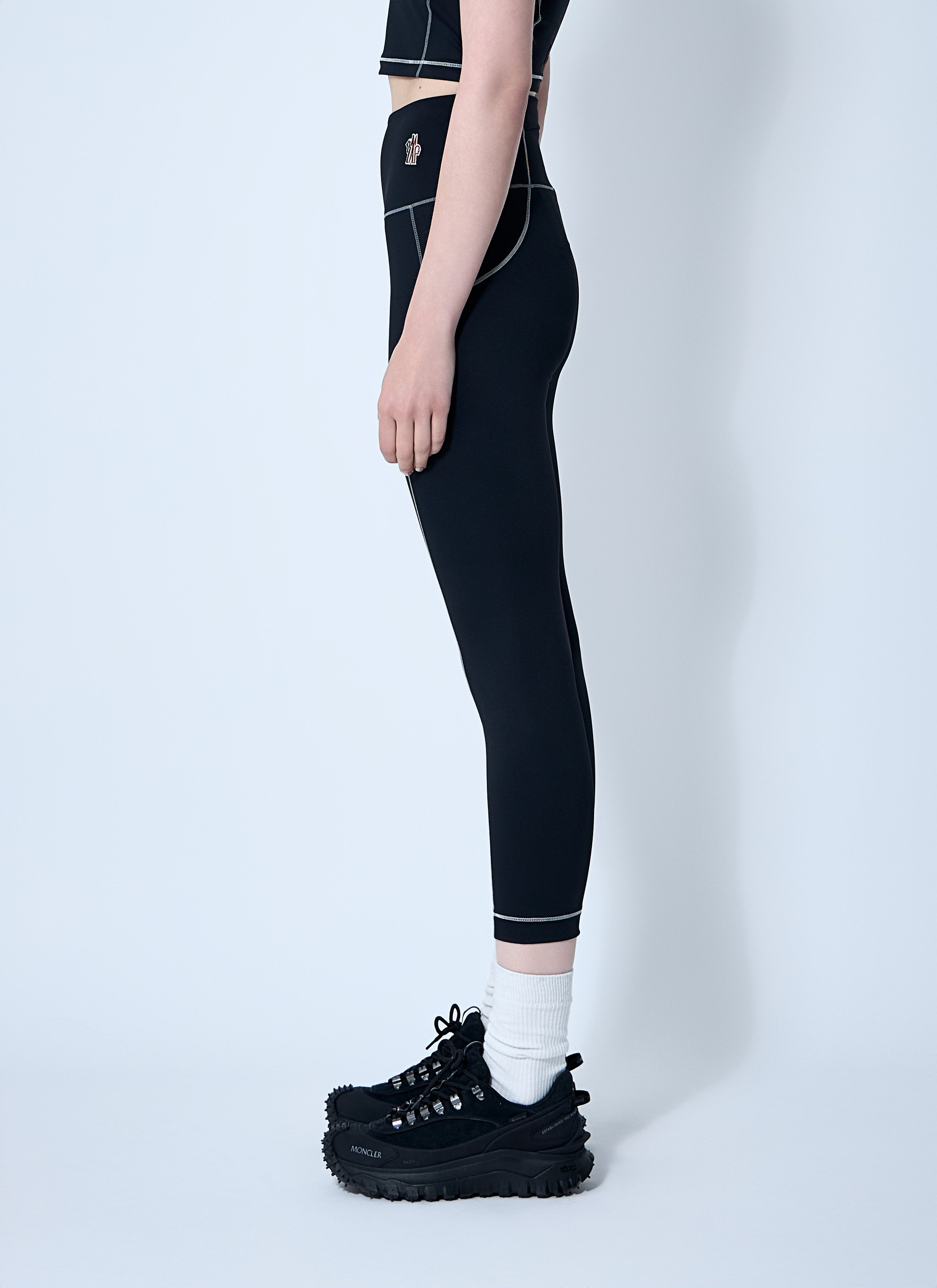 Moncler Grenoble Women Logo Patch Leggings by Luosophy