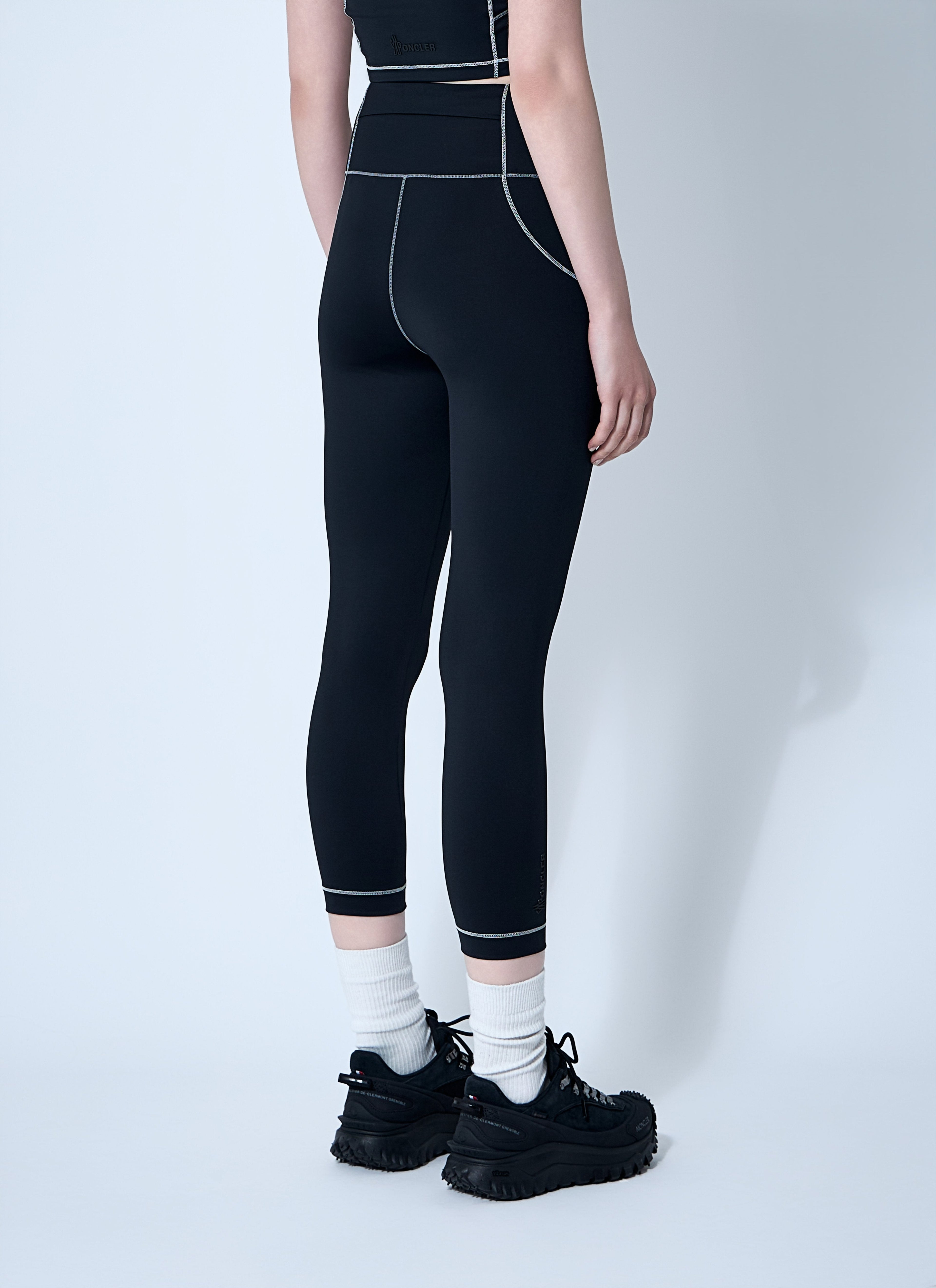 Moncler Grenoble Women Logo Patch Leggings by Luosophy