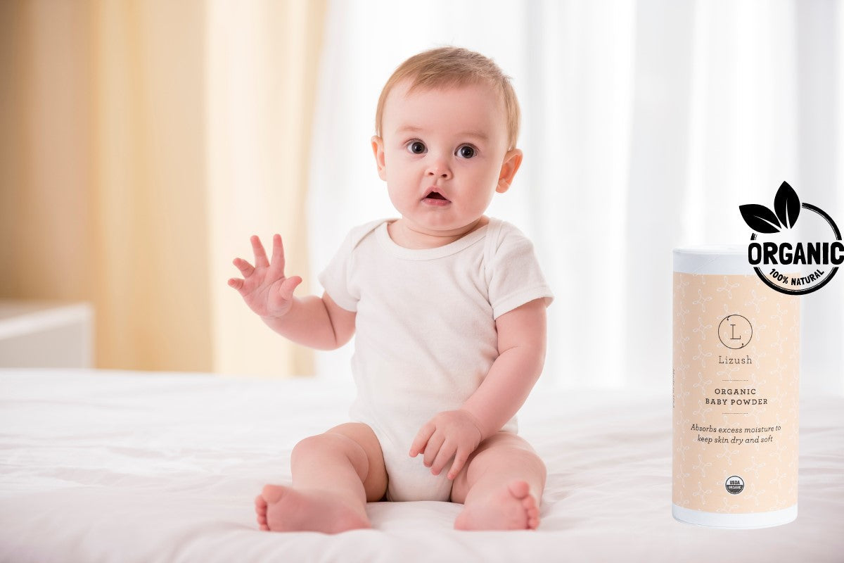 ORGANIC BABY POWDER - Talc Free by Lizush