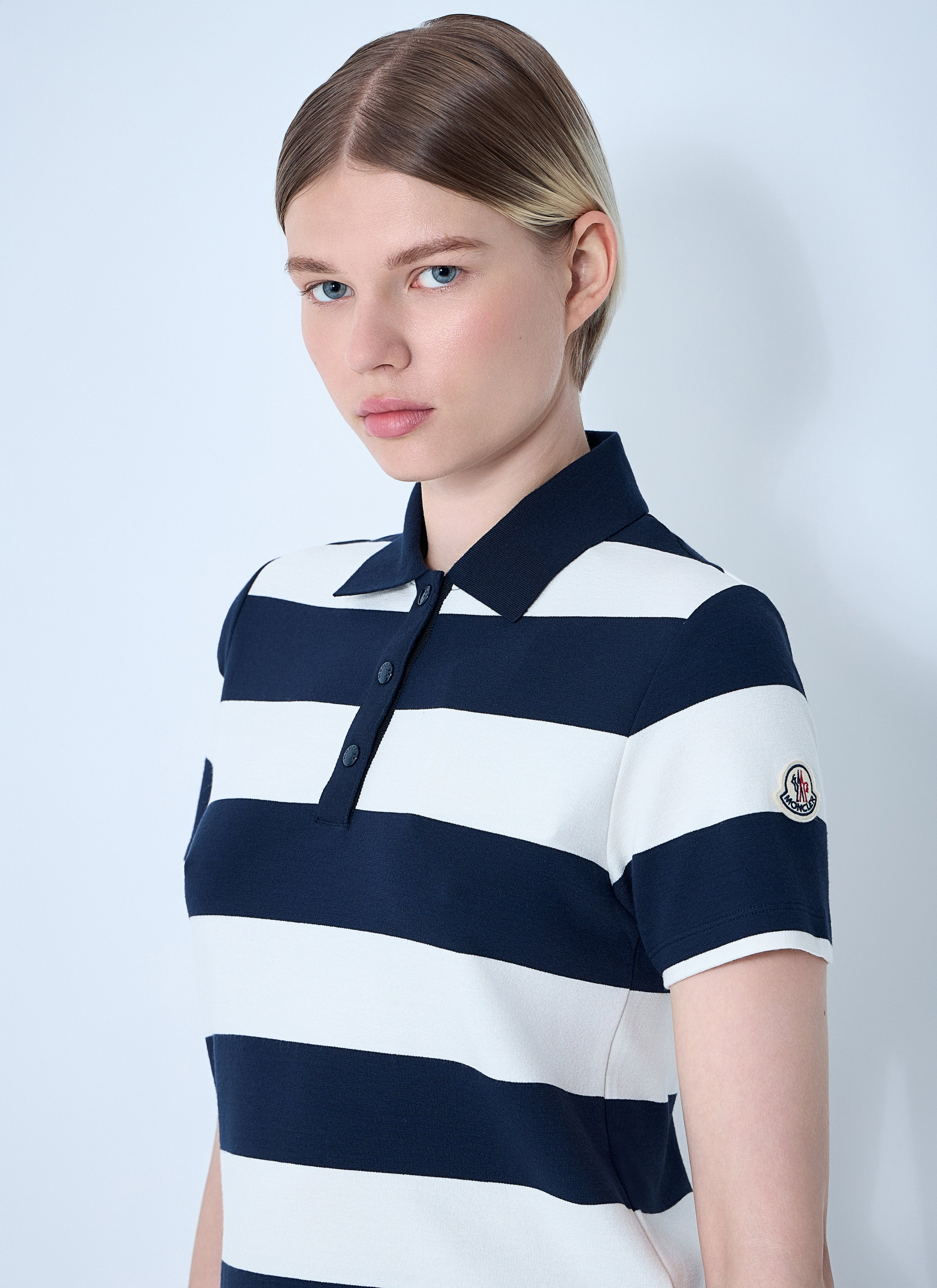 Moncler Women Striped Polo Shirt by Luosophy