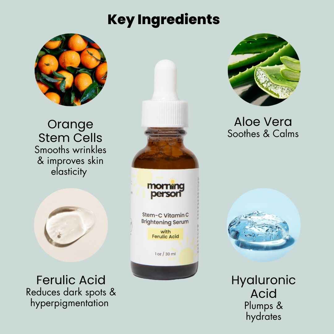 Morning Person Stem-C Vitamin C Brightening Serum with Ferulic Acid