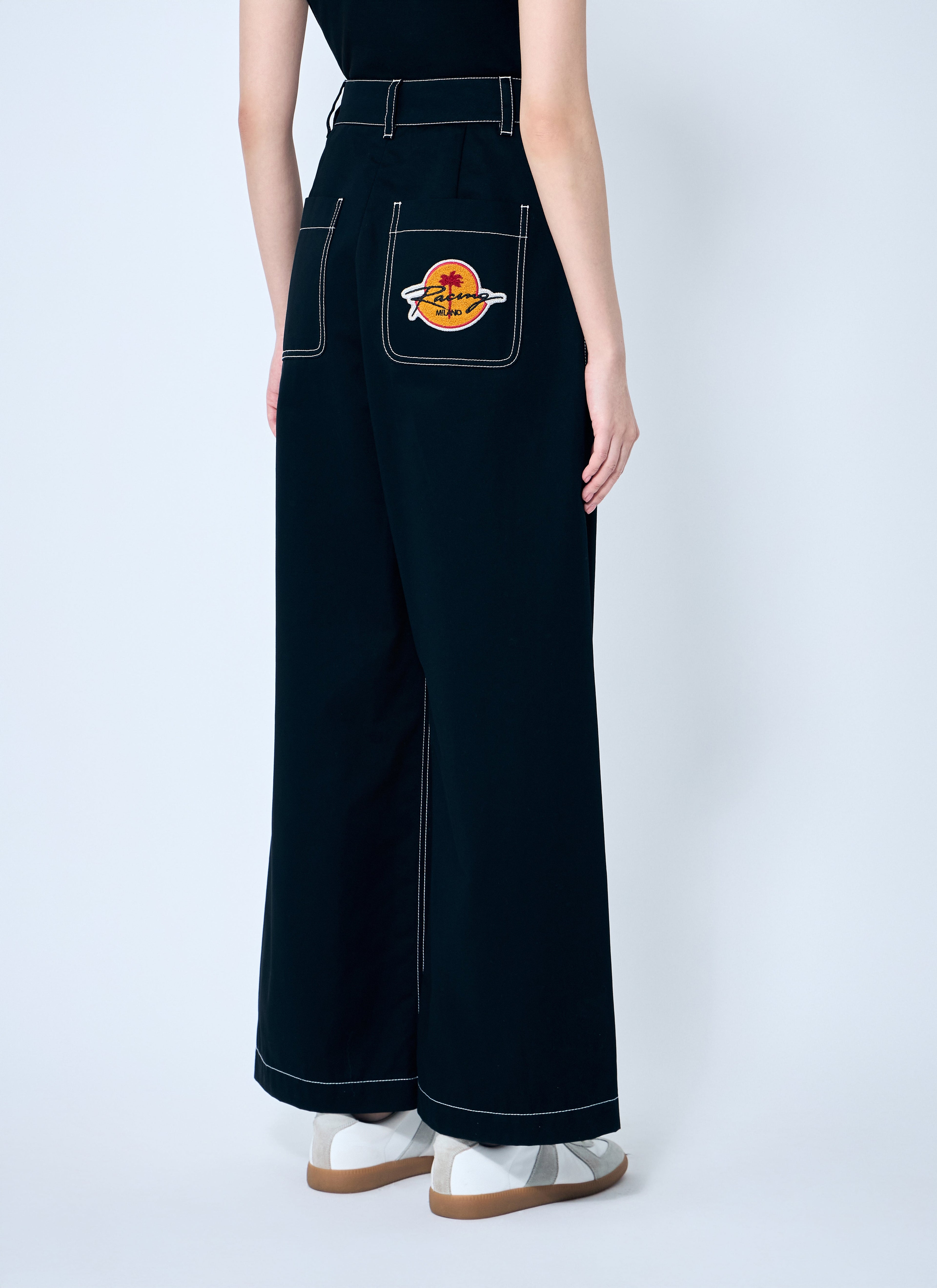 8 Moncler Palm Angels Women Wide-Leg Pants by Luosophy