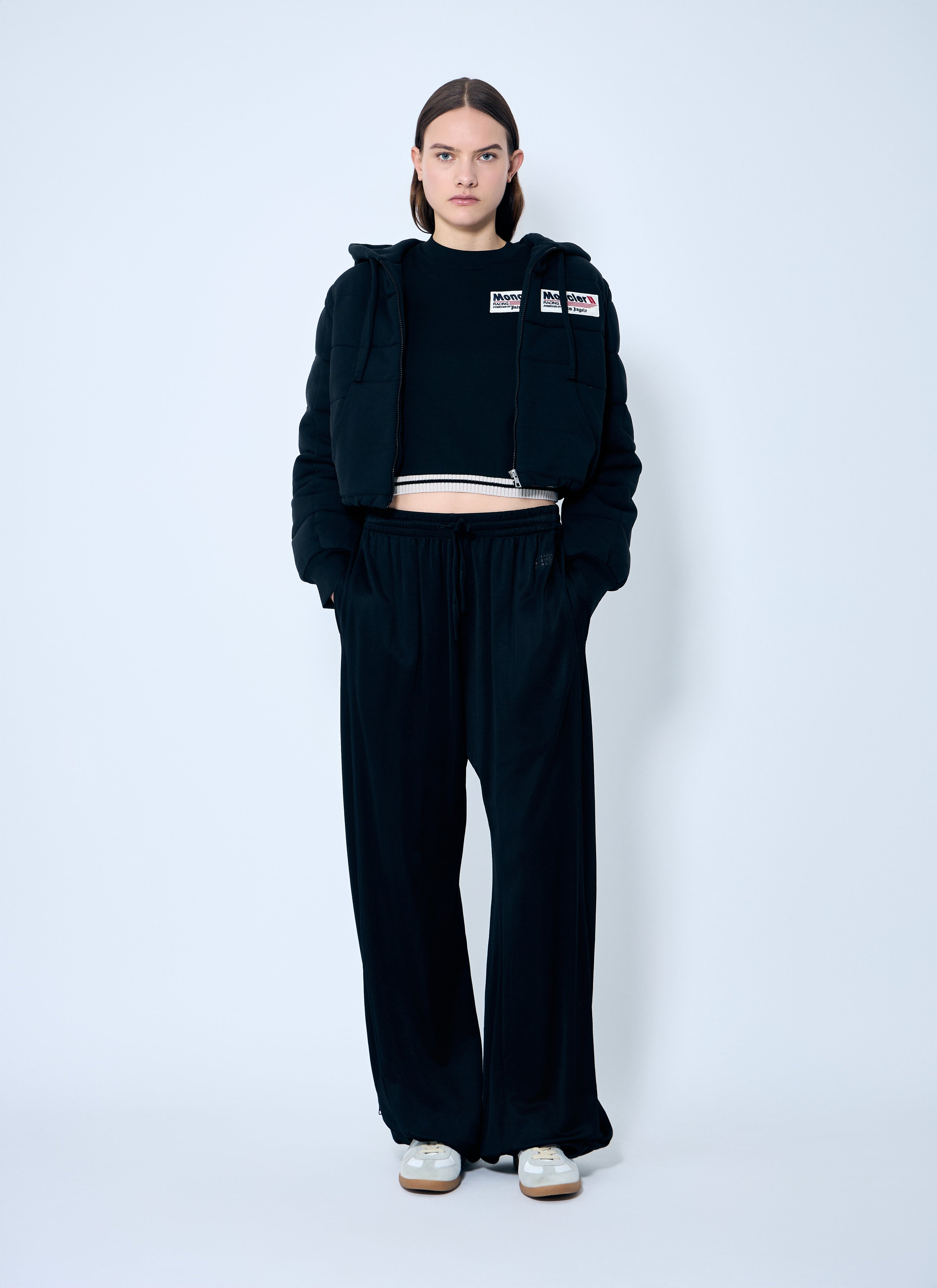 8 Moncler Palm Angels Women Cropped Logo T-Shirt by Luosophy