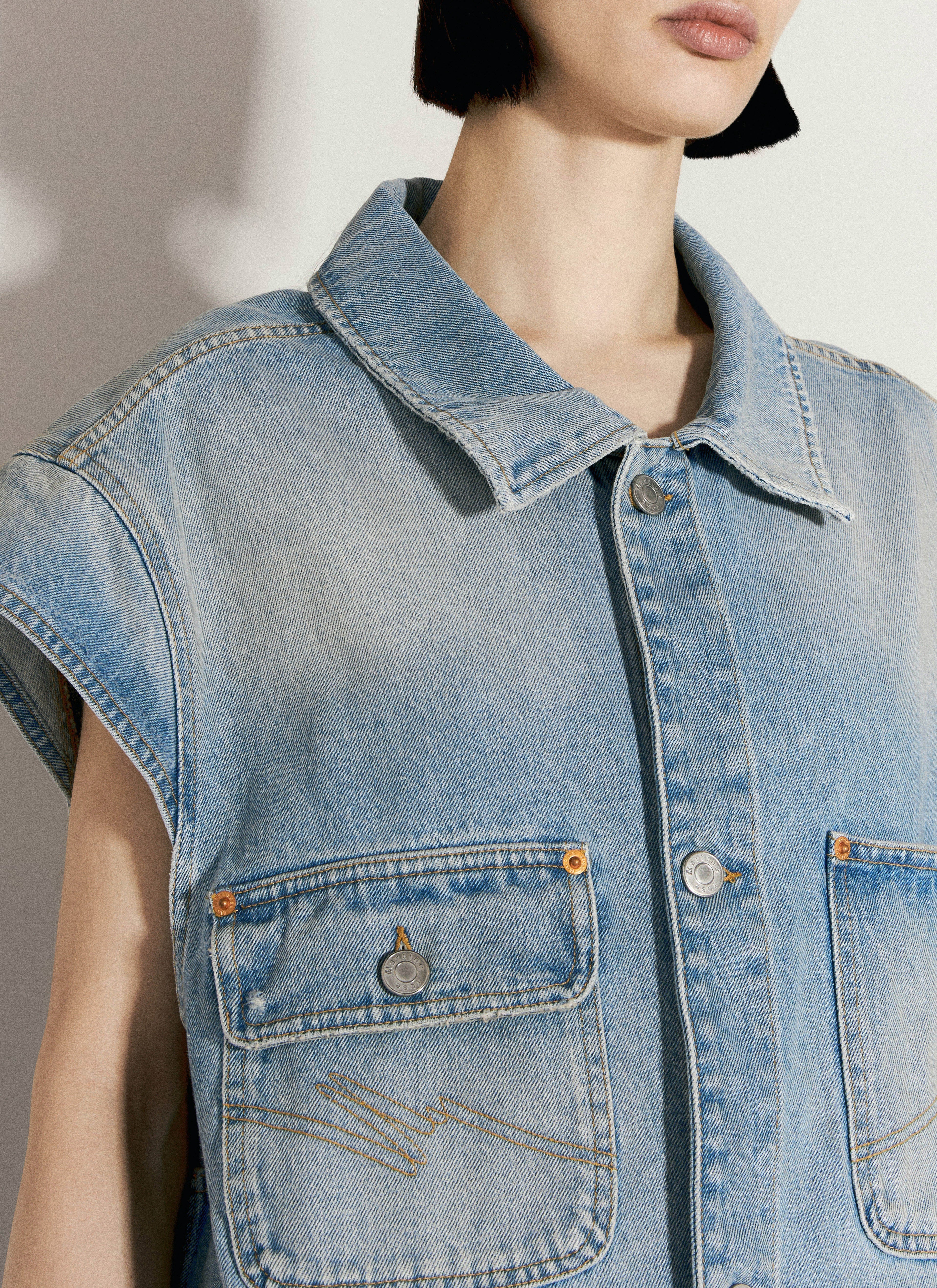 Martine Rose Women Denim Gilet by Luosophy