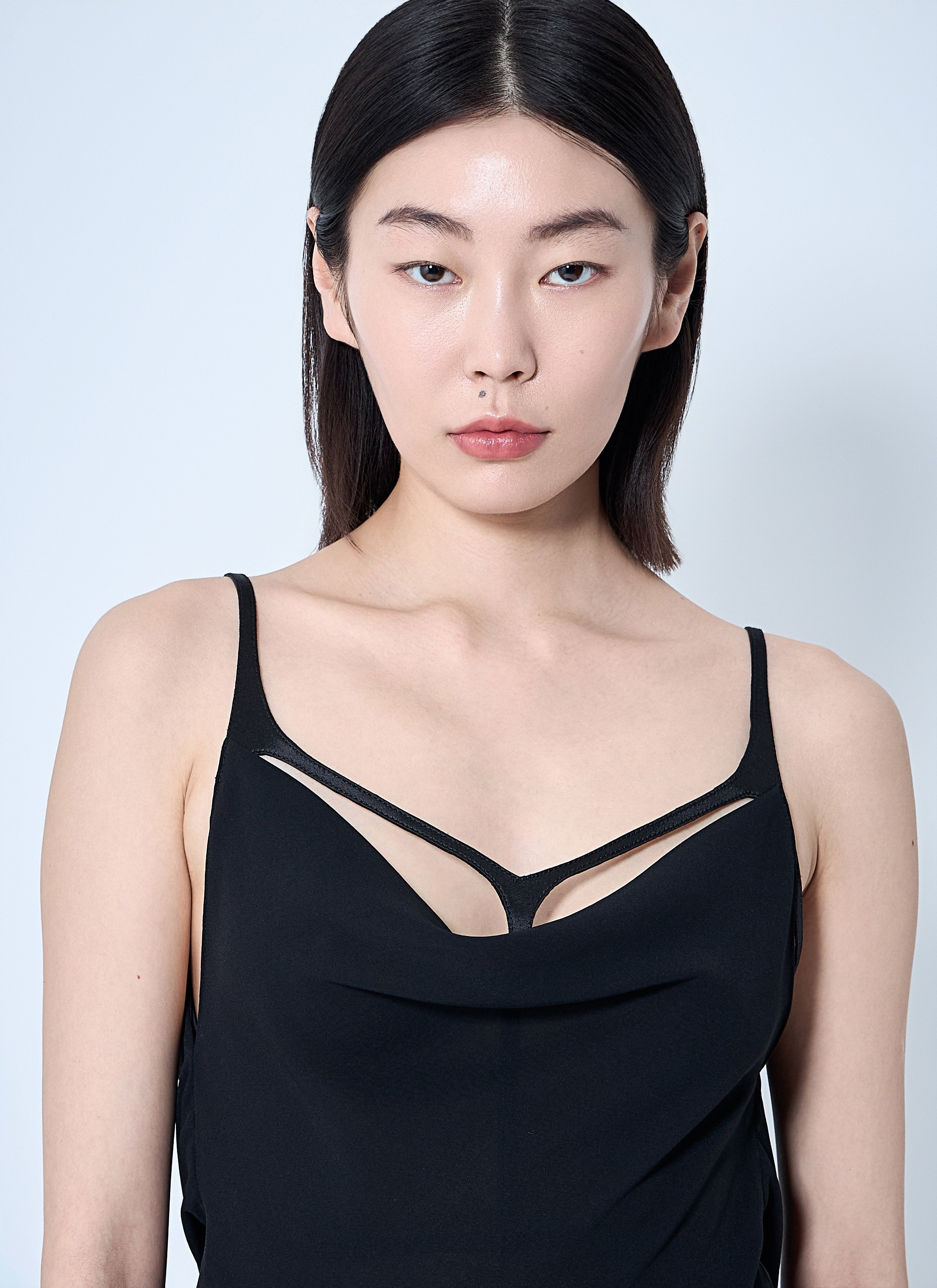 Mugler Women Crepe Maxi Dress by Luosophy