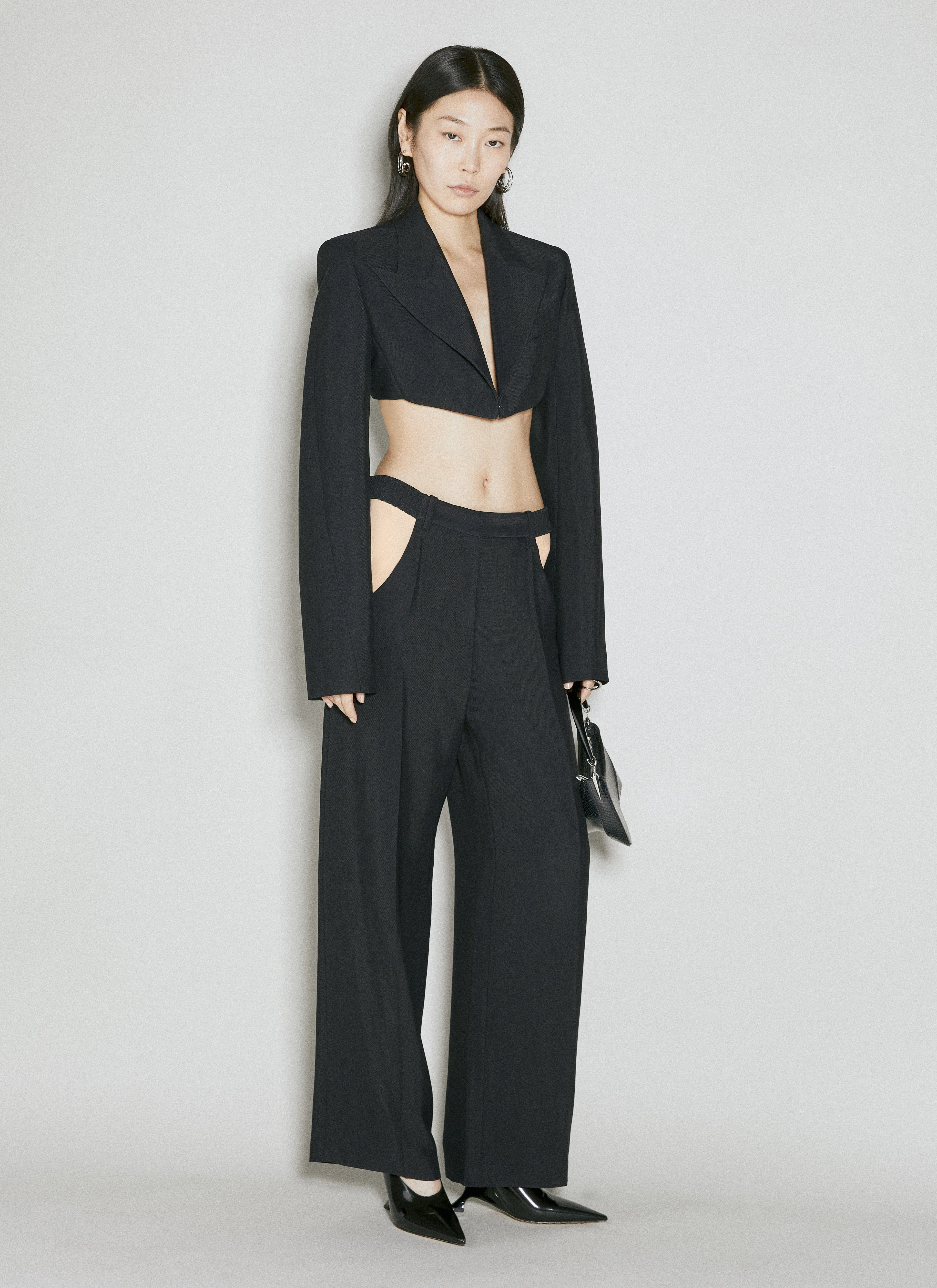 Mugler Men Cut-Out Tailored Pants by Luosophy