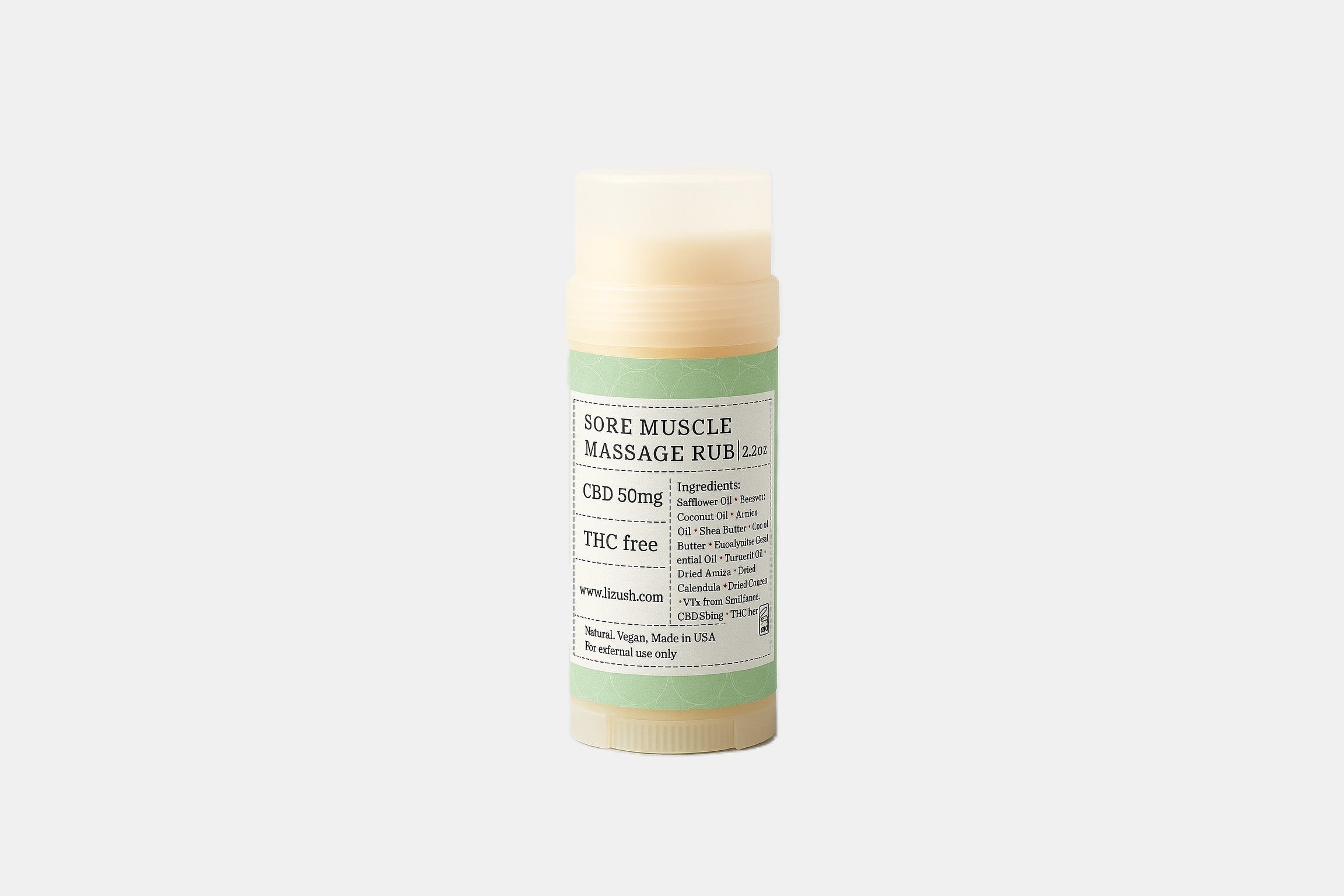 CBD - Muscle Rescue Balm - Stocking Stuffer for men, dad, athlete, runner Gift for men, Arnica Muscle mend sports idea, yoga, soccer, holiday gift (THC free) by Lizush