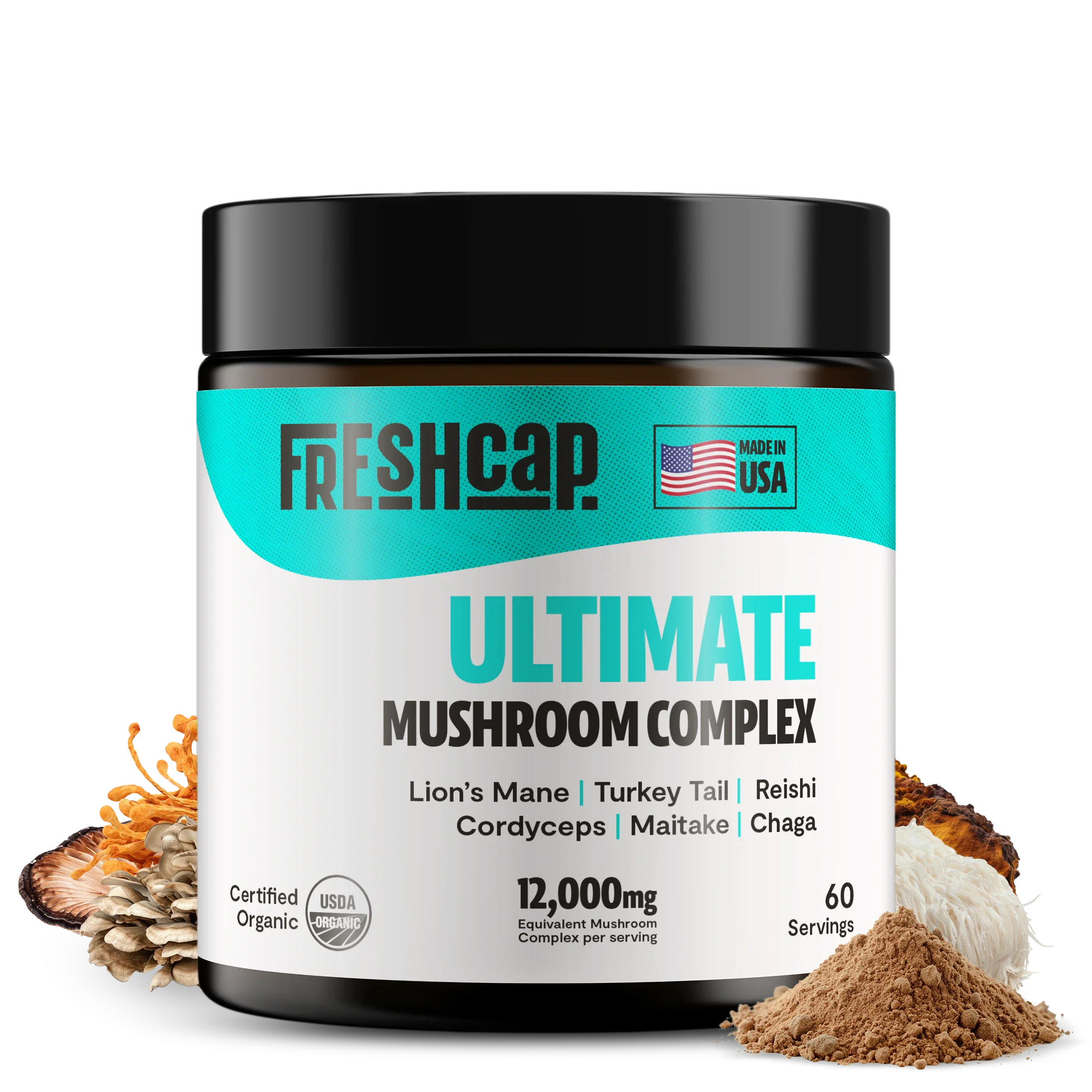 Ultimate Mushroom Complex Powder by FreshCap Mushrooms