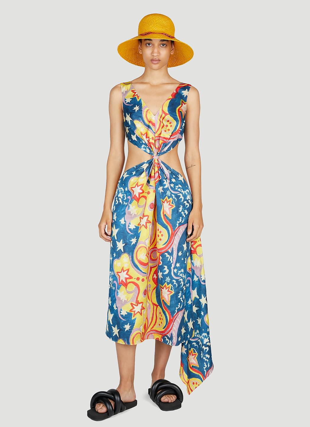 Marni x no vacancy women galactic paradise midi dress