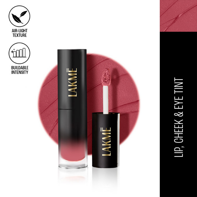 Lakme Xtraordin-Airy One-And-Done Lip, Eye & Cheek Tint - Dusty Rose