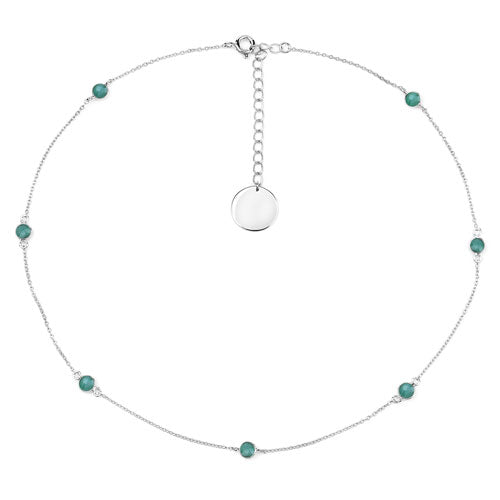 1.89 Carat Genuine Emerald .925 Sterling Silver Necklace by Bids.com