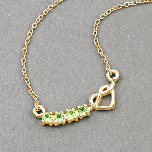 0.28 Carat Genuine Peridot .925 Sterling Silver Necklace by Bids.com