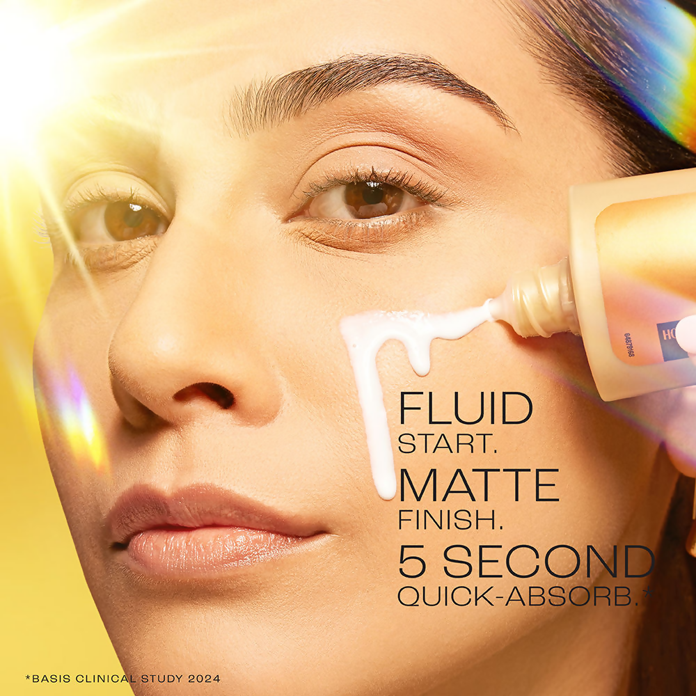 Lakme Sun Expert Dry Matte Fluid SPF 50 PA++++ Sunscreen With 1% Niacinamide & Ceramide