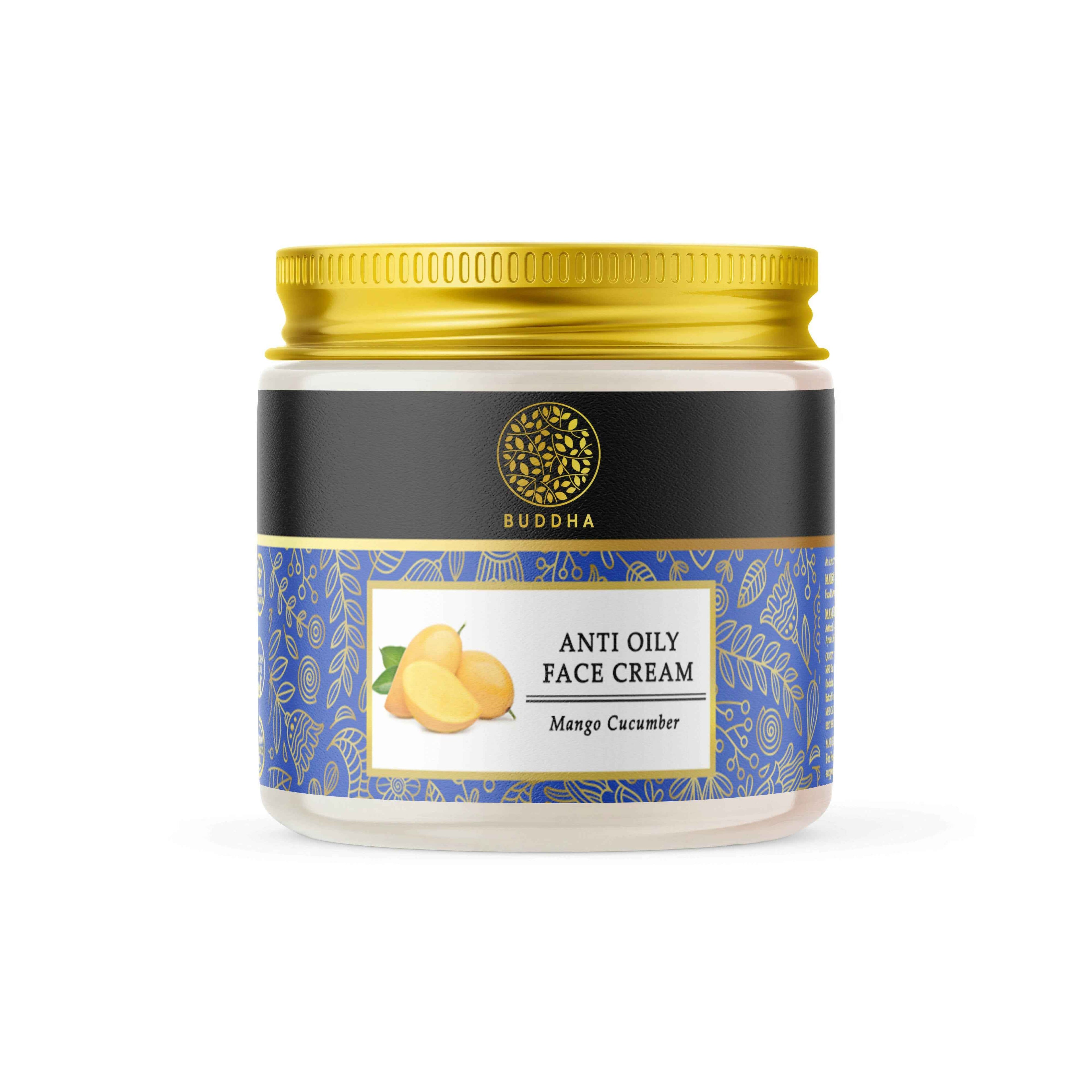 Buddha Natural Anti Oily Face Cream - For Clear and Radiant Oil Free Skin