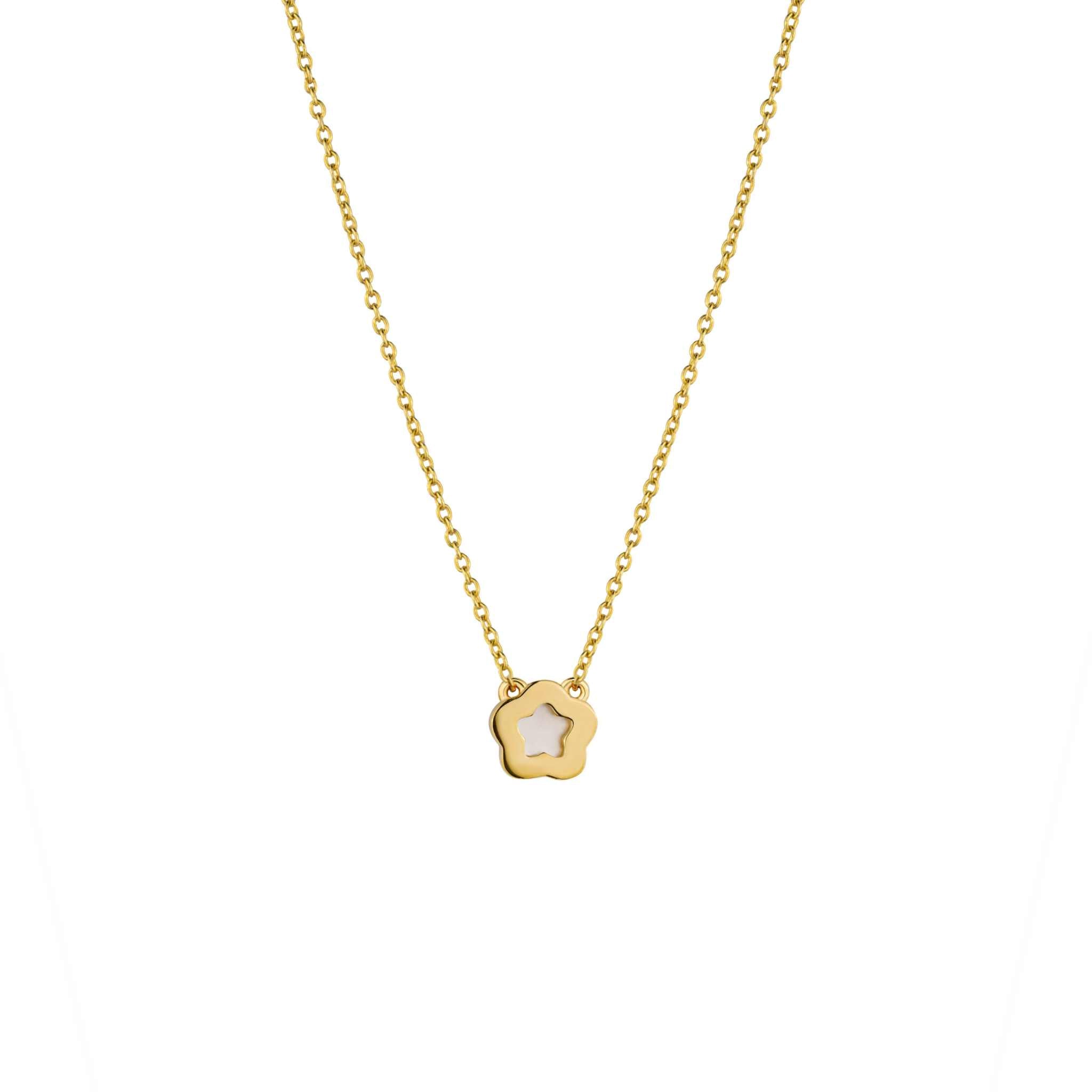Nacre Flower Necklace - DestGlow