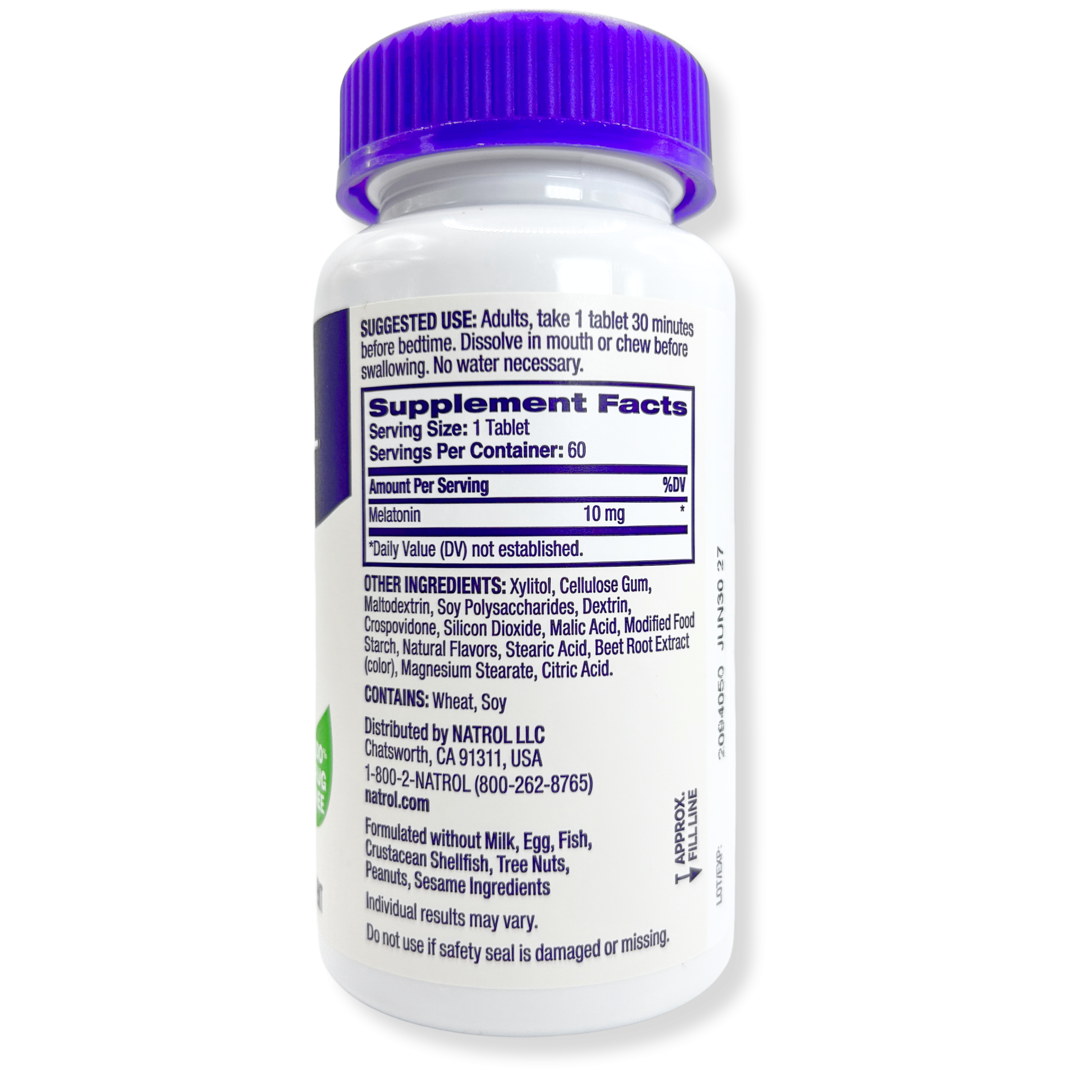 Natrol Melatonin Fast Dissolve - Citrus 10 mg 60 Tabs