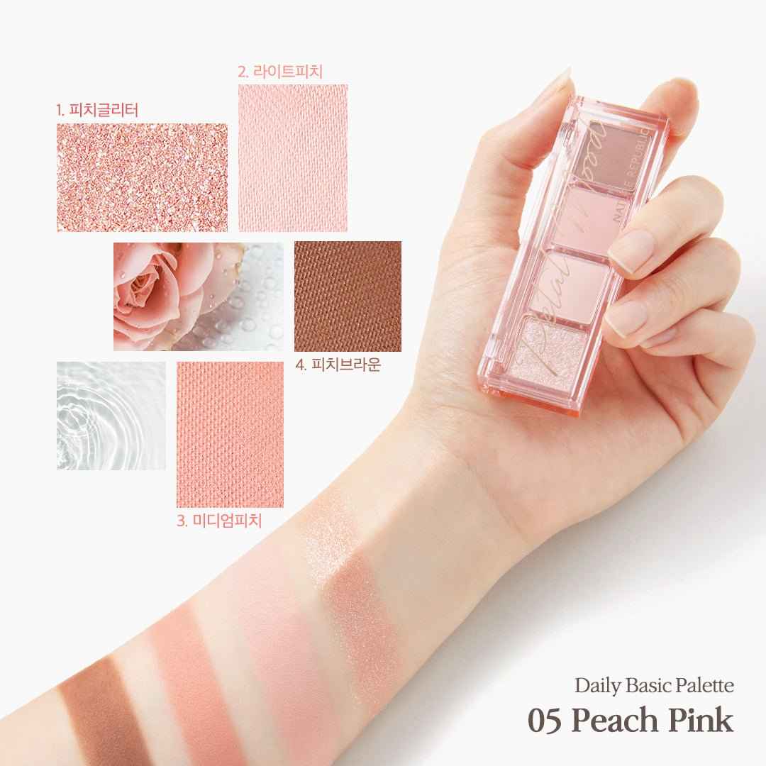 Daily Basic Eyeshadow Palette 05 Peach Pink