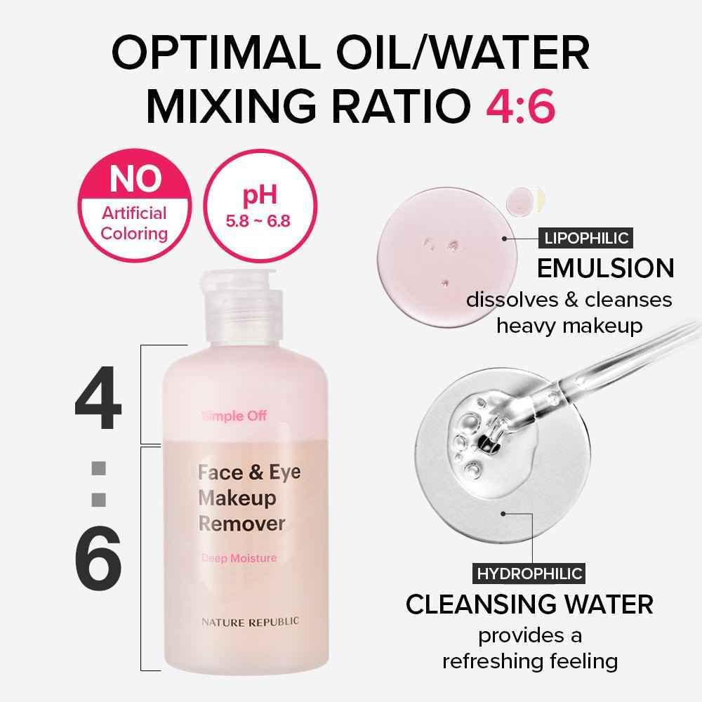 Simple Off Face & Eye Makeup Remover Special Set - Deep Moisture