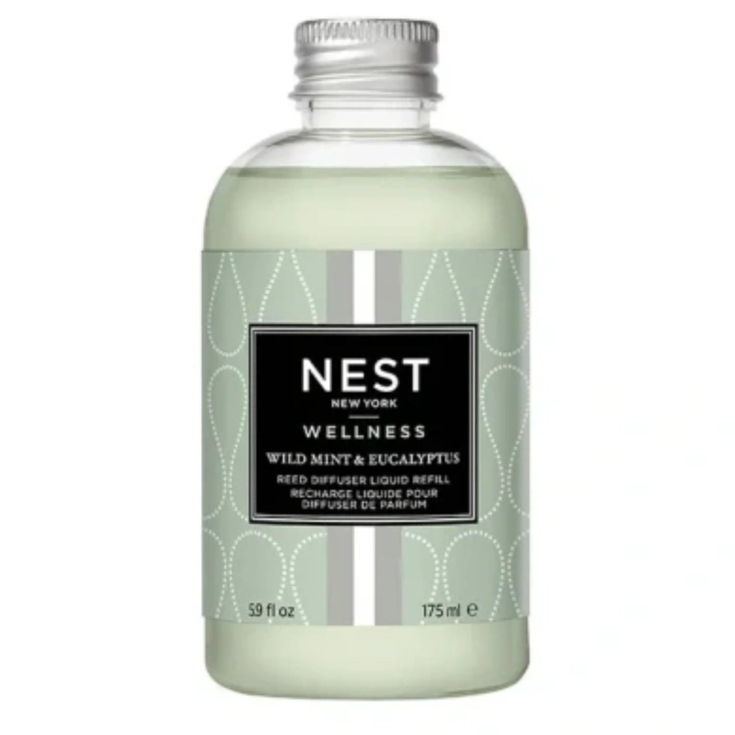 Nest New York Wild Mint & Eucalyptus Reed Diffuser Liquid Refill 5.9 Oz by Nava Beauty