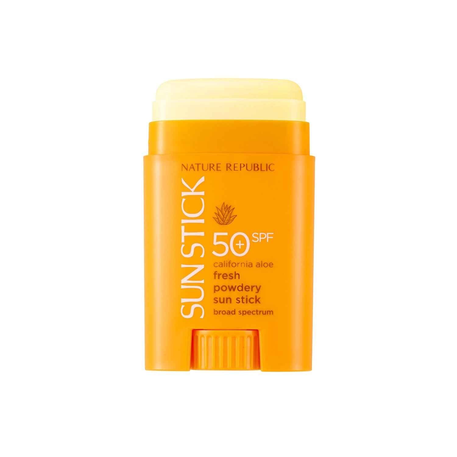 Nature Republic California Aloe Fresh Powdery Sun Stick Broad Spectrum SPF50+ (Buy 3+ Get 50% Off)