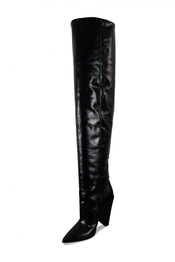 Saint Laurent Women Niki 105 Over-The-Knee Boots by Luosophy
