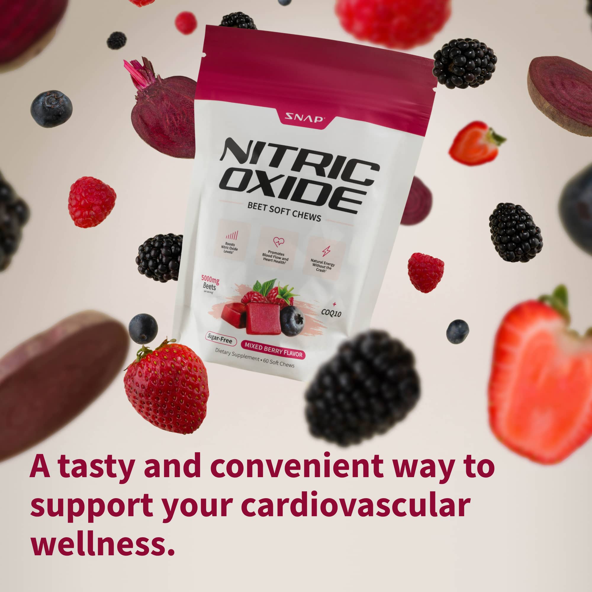 Nitric Oxide Beet Soft Chews - Buy 2, Get 1 Free! - DestGlow