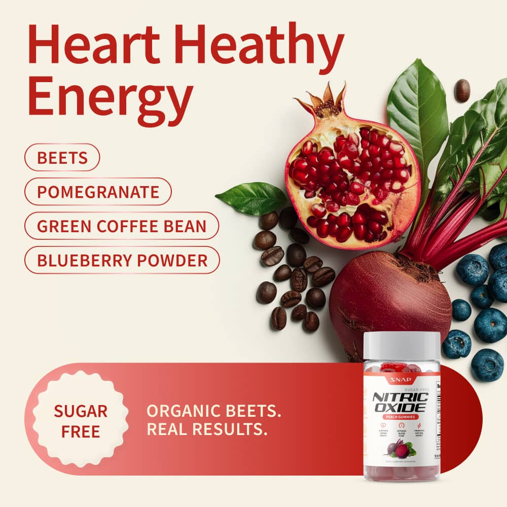 Nitric Oxide Gummies - Peach Flavor by Snap Supplements