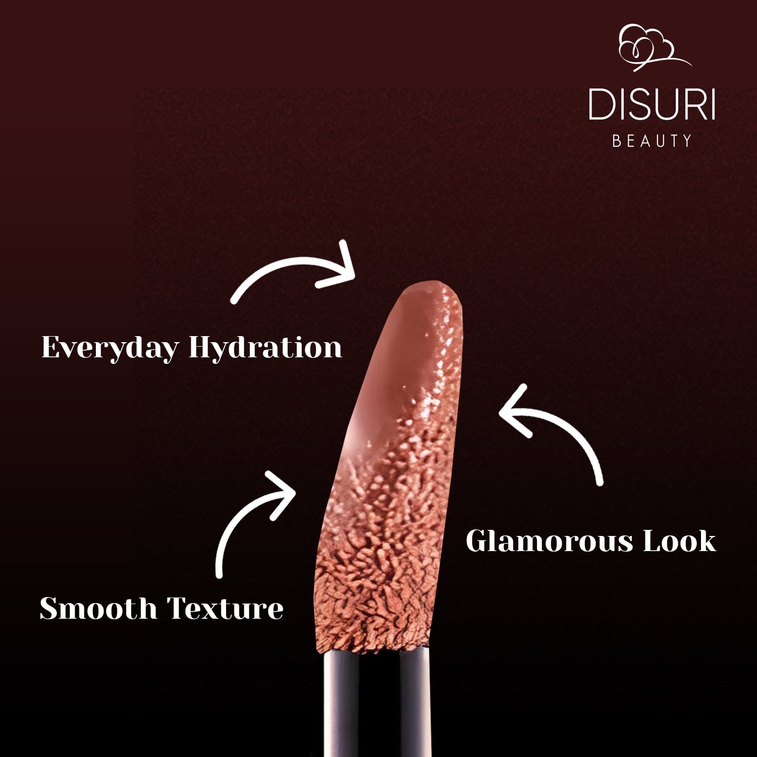 DISURI Beauty Glossy Blast Lip Gloss - Hot Cocoa (M11)