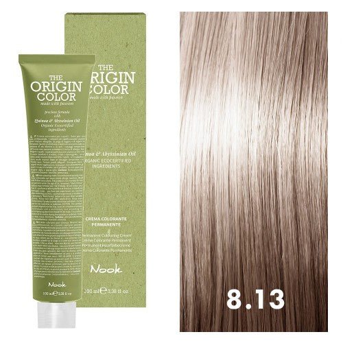 Nook Origin Color 8.13 Light Blonde Beige Hair Color 100 ml