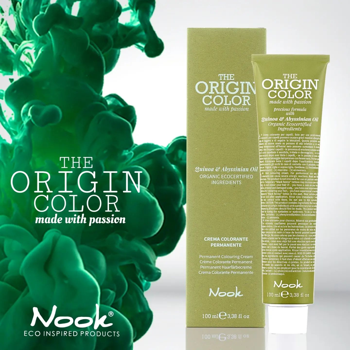 Nook Origin Color 5.2 Light Brown Violet Hair Dye 3.4 oz New in Box