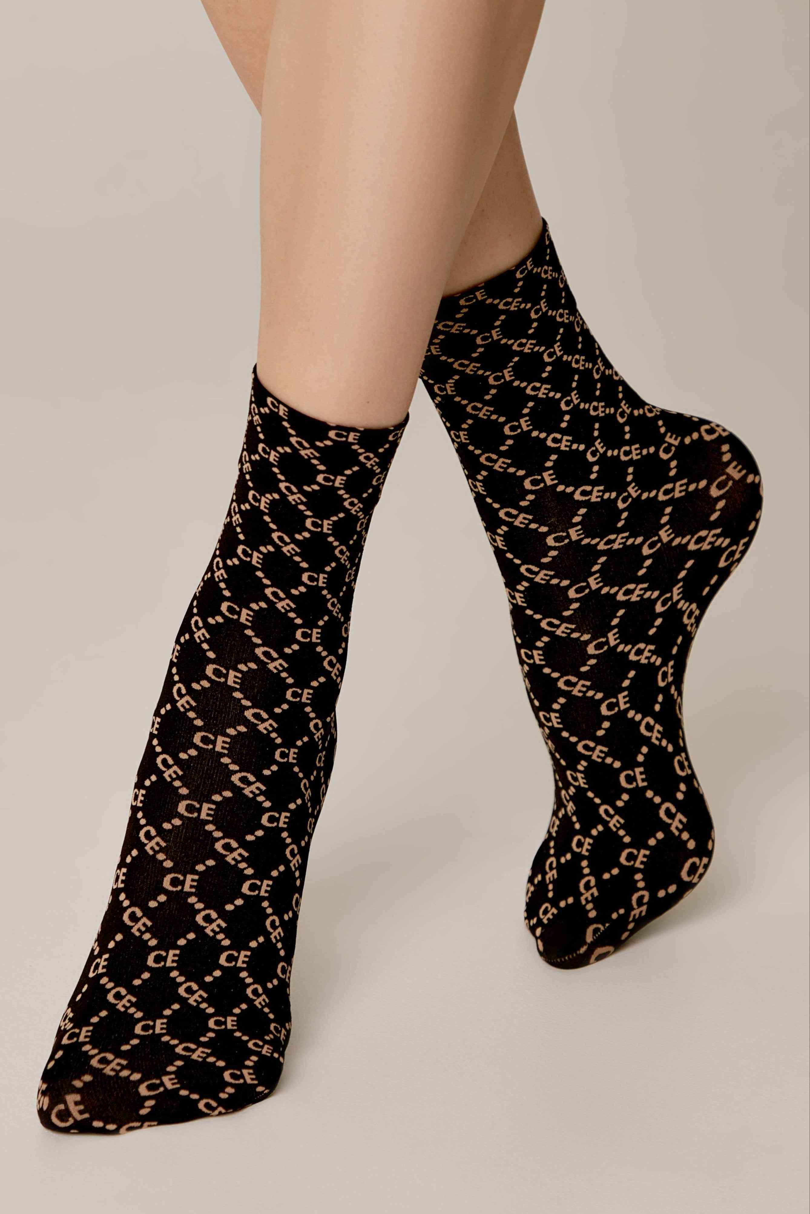 Socks Conte Fantasy - Diamond Pattern