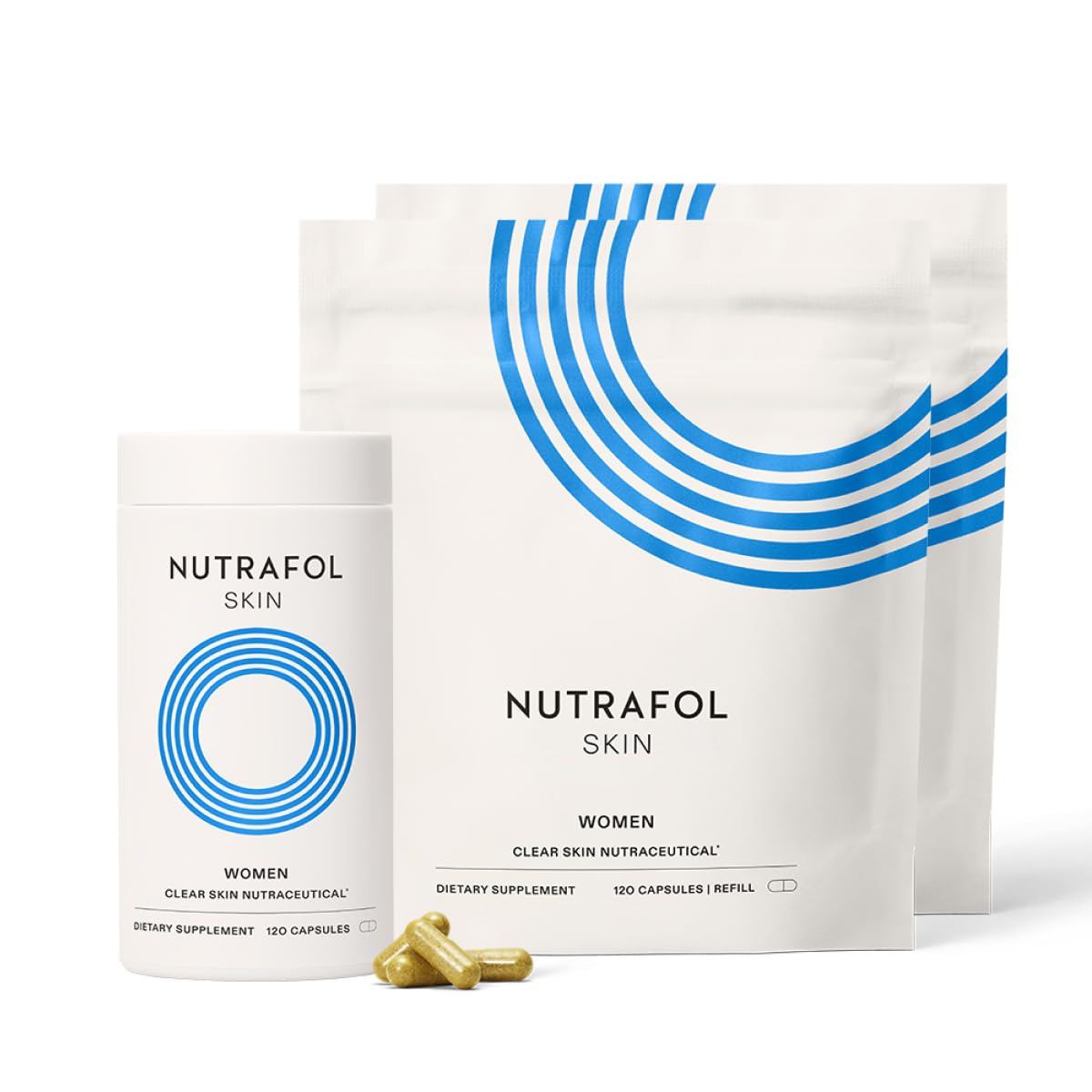 Nutrafol Clear Skin Nutraceutical Acne Supplement 3-Month Supply - DestGlow