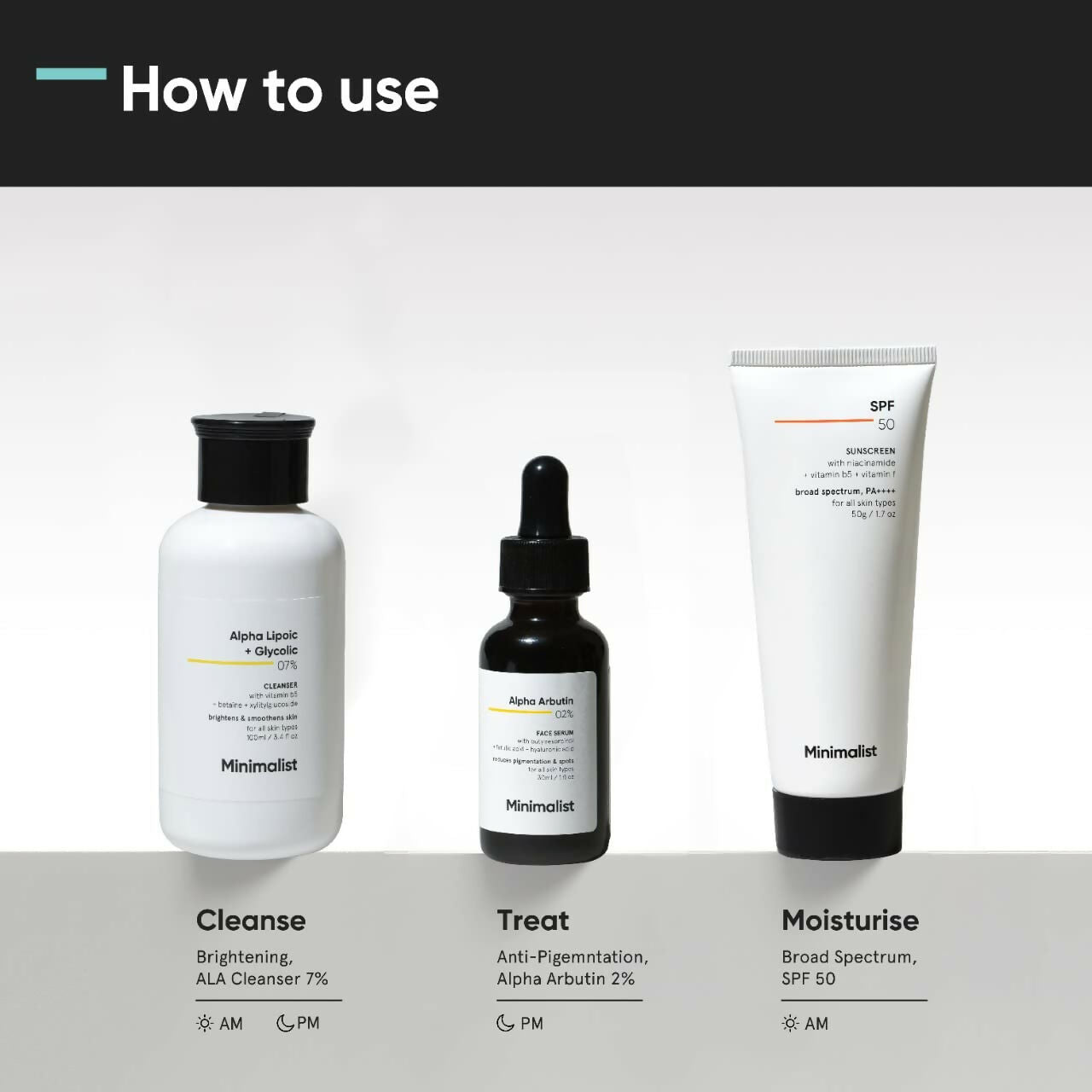 Minimalist Anti-Pigmentation Kit, Skin Care Routine Kit For Women & Men by Dista