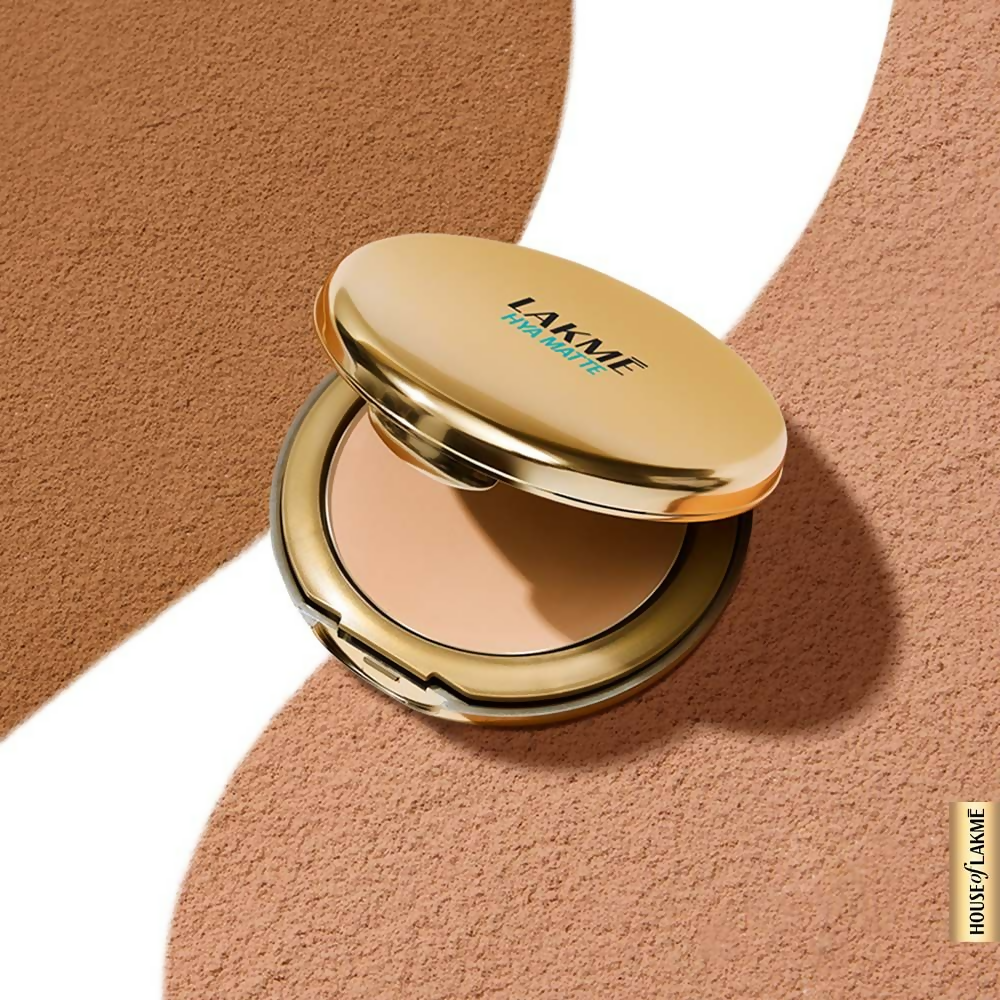 Lakme 9 To 5 Hya Matte Pressed Powder - Almond