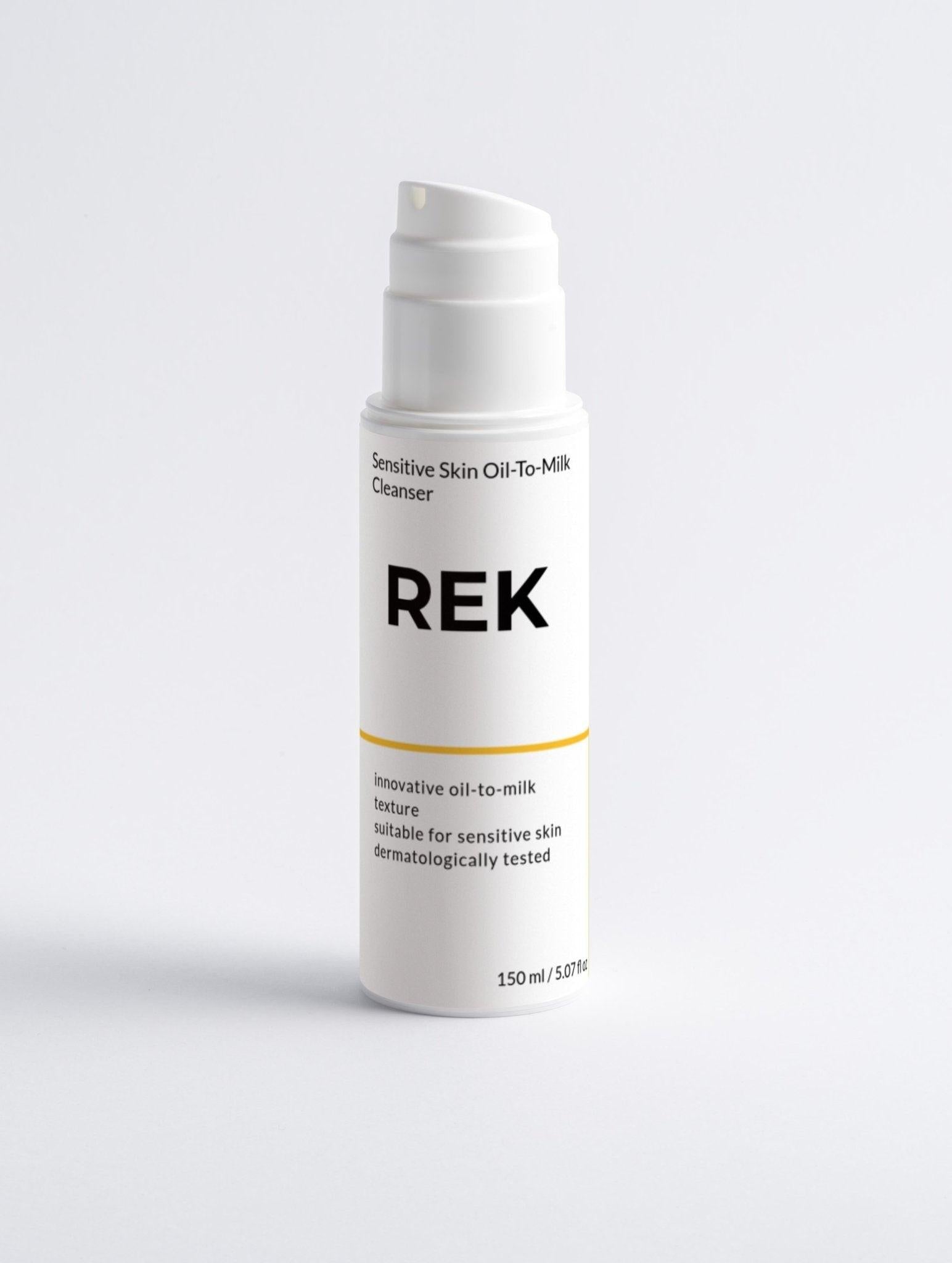 Oil-To-Milk Cleanser – Sensitive Skin Formula by REK Cosmetics