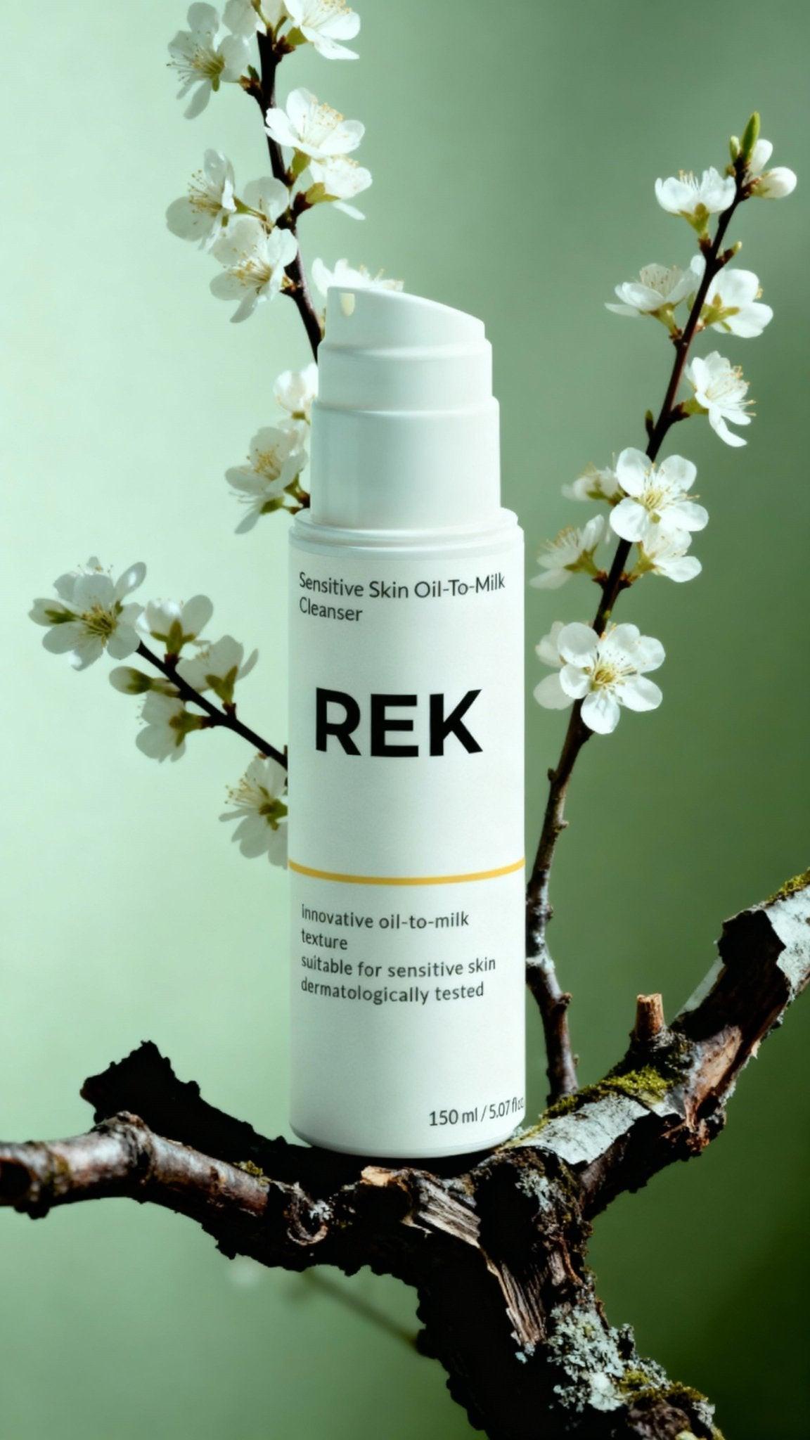 Oil-To-Milk Cleanser – Sensitive Skin Formula by REK Cosmetics