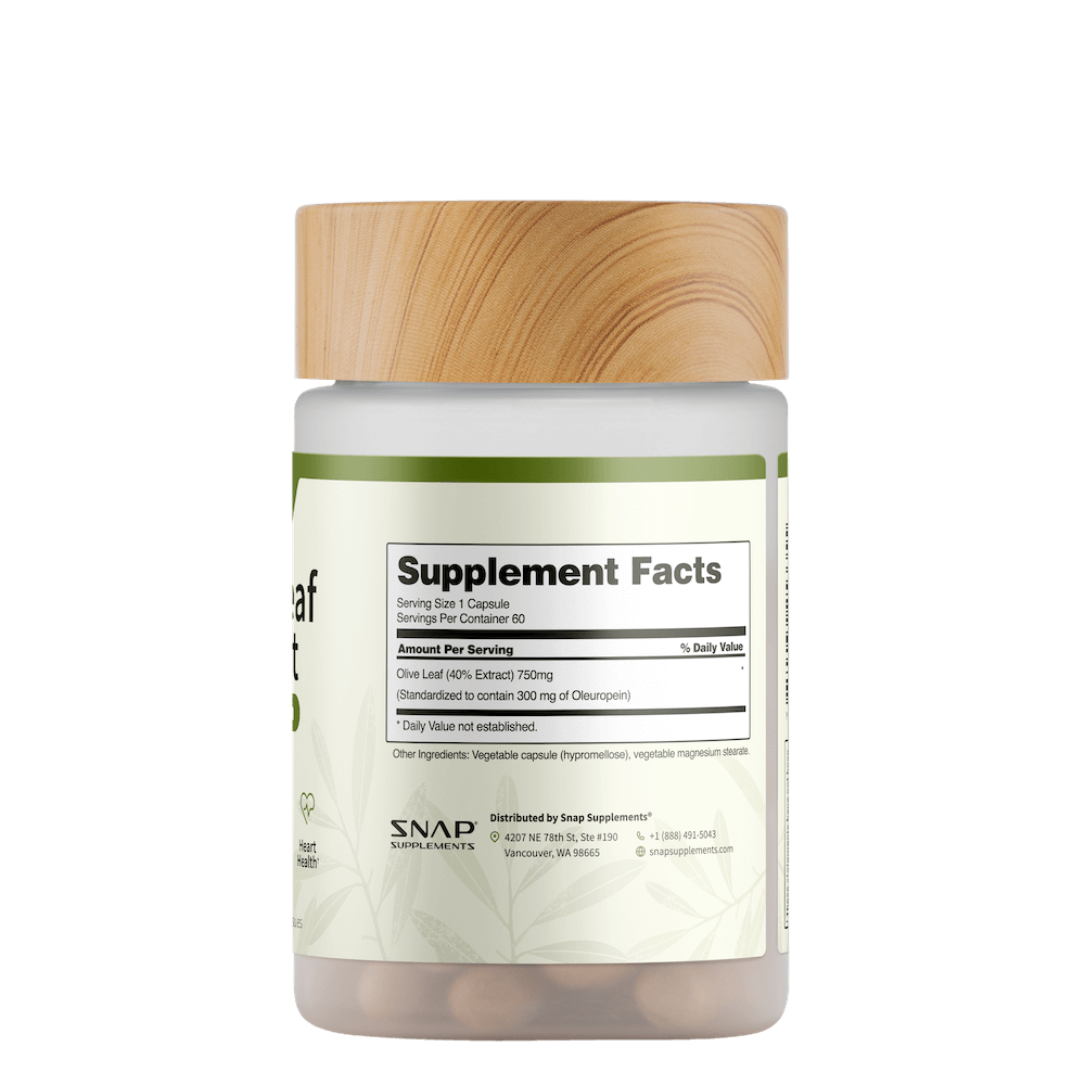 High-Potency Olive Leaf Extract Oleuropein by Snap Supplements