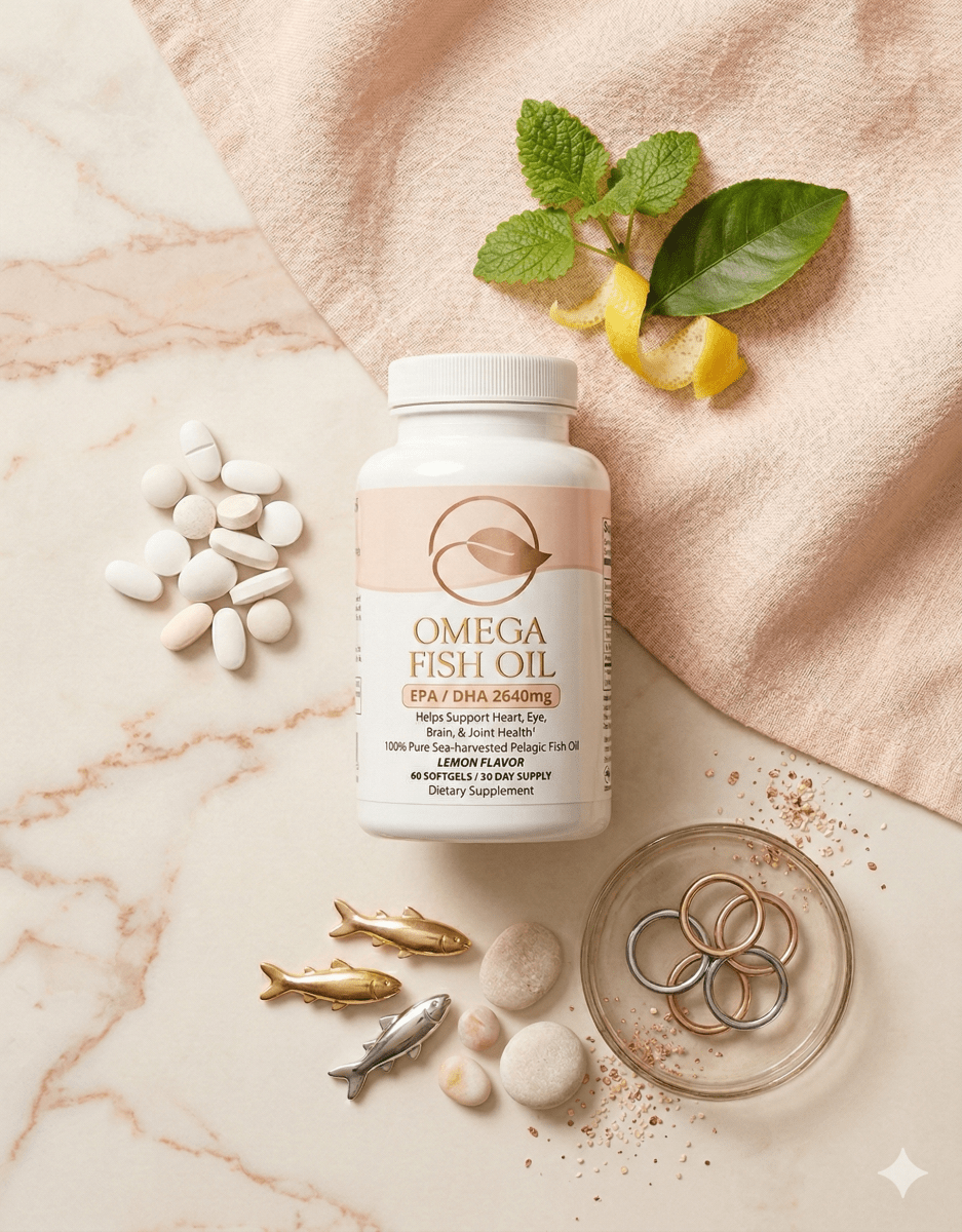 Omega Fish Oil -Omega-3 Fatty Acids by Bellawell