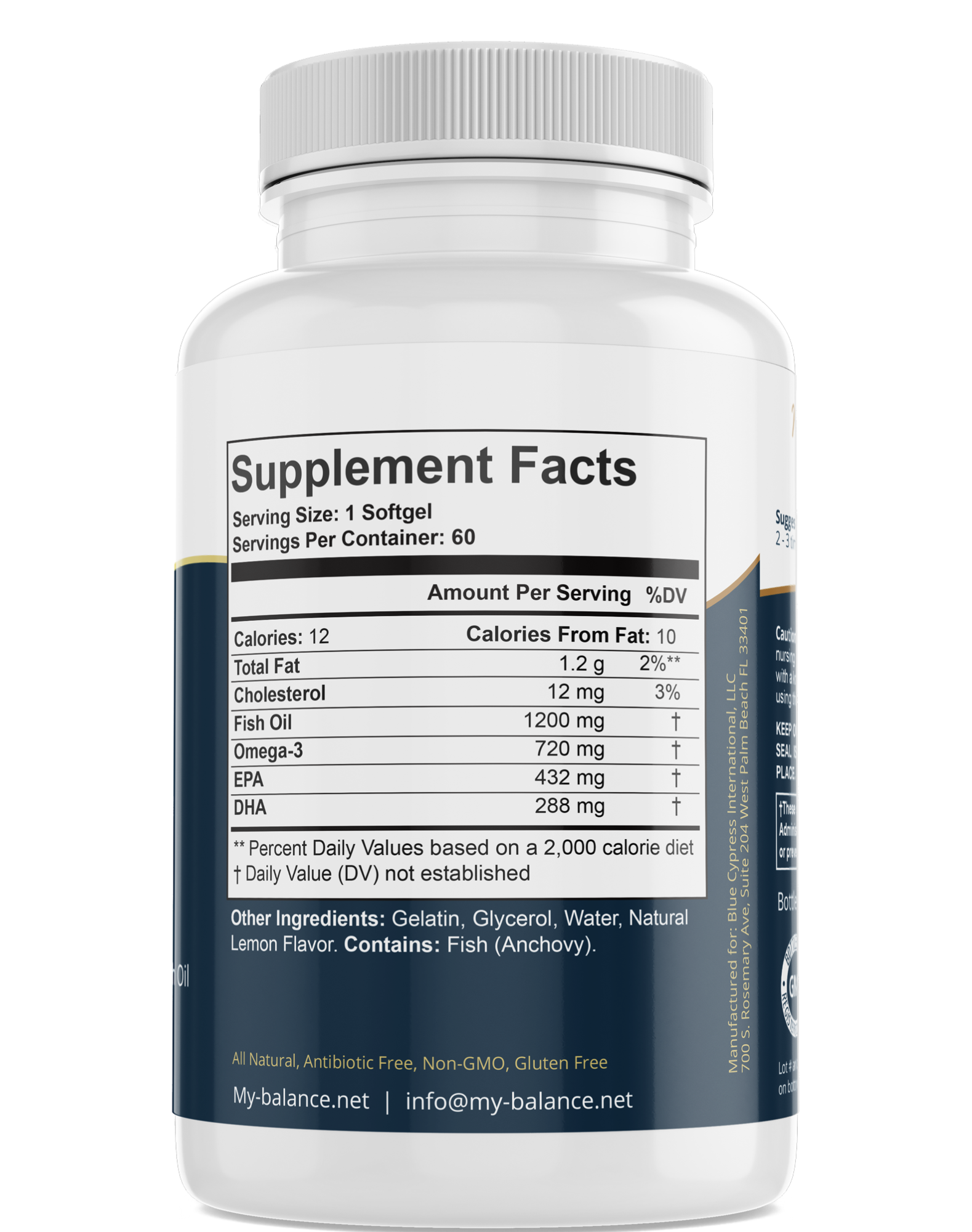 Omega Fish Oil - Omega-3 Fatty Acids by My Balance