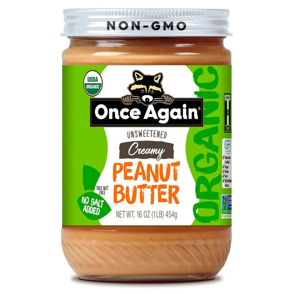 Peanut Butter, Creamy, No Salt, Organic by Country Life Natural Foods