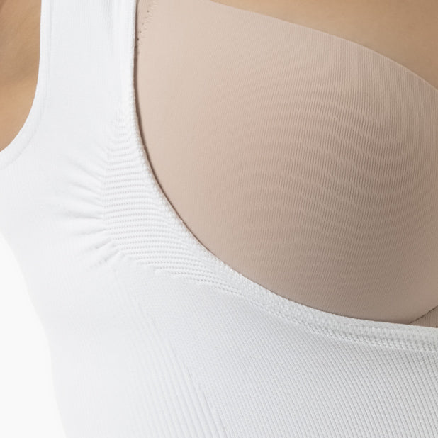 Open bust shapewear tank top with flat tummy effect - DestGlow