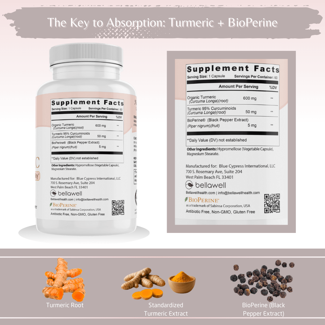 Organic Turmeric - Overall Vitality by Bellawell