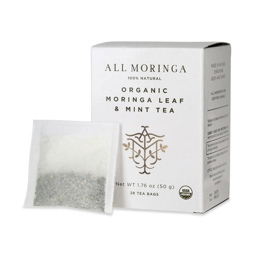 Miracle Tree's Organic Moringa Tea - Ginger Flavor, 25 Tea Bags