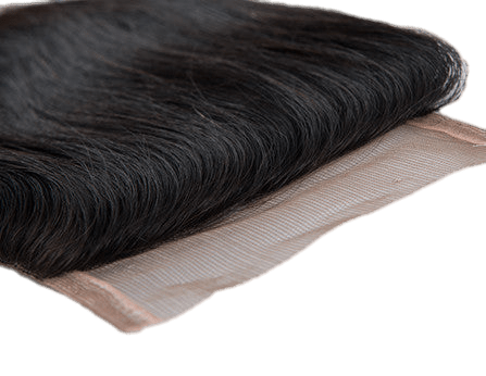 Rio Straight Closure 4x4 Natural Black, 20 in