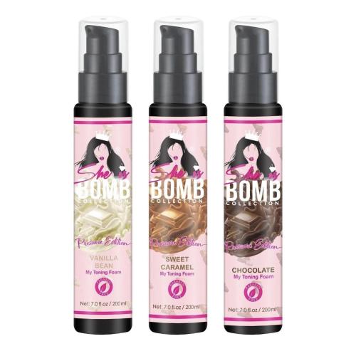 She Is Bomb Tinting Toning Foam, Chocolate, 7 oz