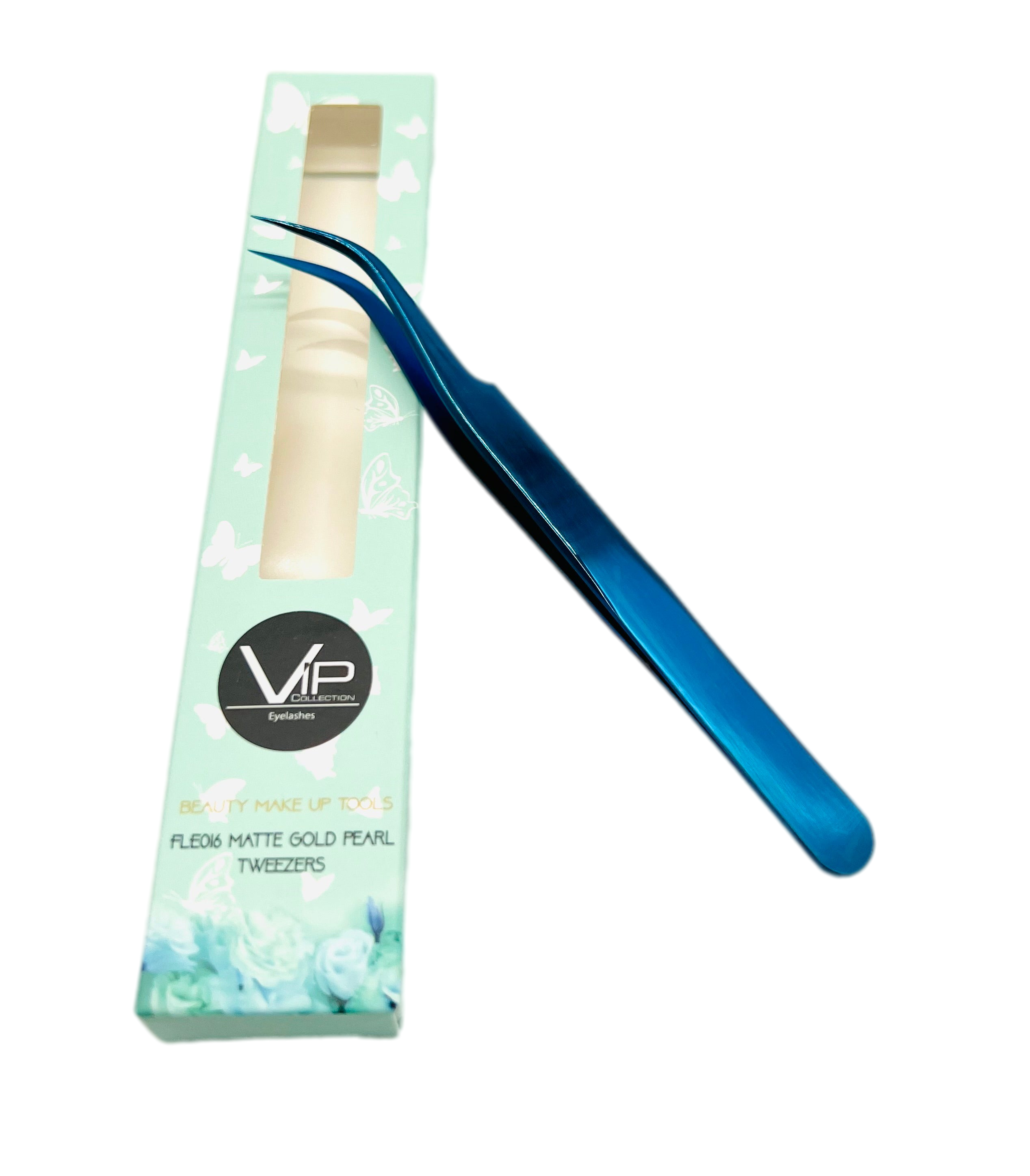 VIP Extensions Eyelash Tweezers FLE009, Sanding